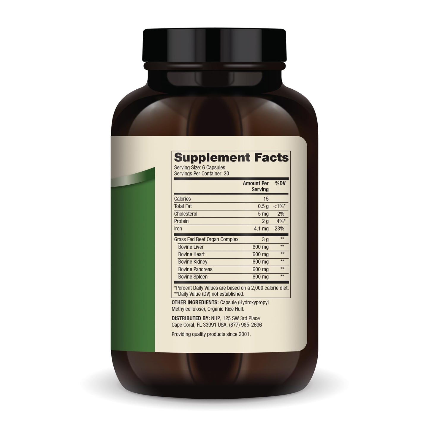 Dr. Mercola Grass Fed Beef Organ Complex - Supports Whole Body Wellness - Freeze-Dried Organ Blend - Non-GMO - Gluten-Free - 180 Capsules Dr. MercolaBuy Supplements Australia