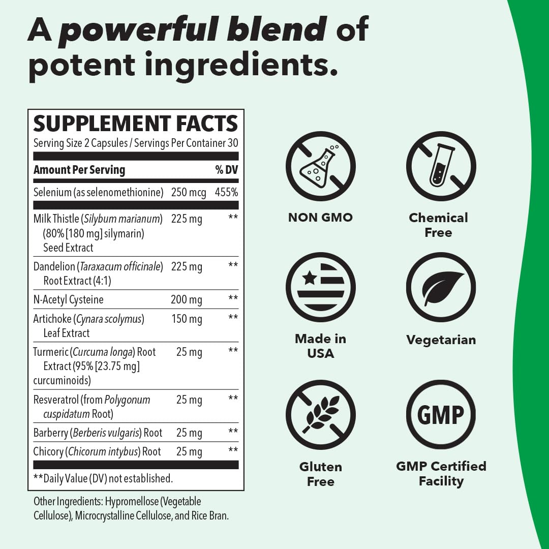 LifeSeasons Puri-T - Liver Cleanse & Detox Support Supplement - Resveratrol, N-Acetyl Cysteine, Milk Thistle, Artichoke & Turmeric - Supports Tissue Regeneration & Healthy Bile Flow - 60 Capsules LifeSeasons buy supplements Au