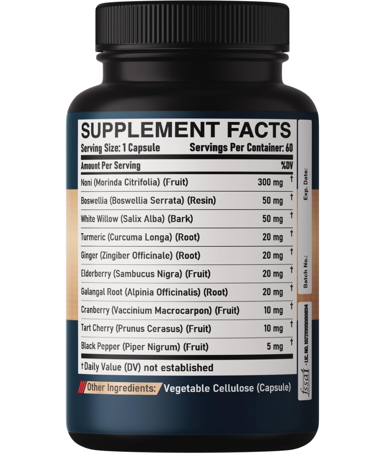 DEDICAD 10in1 Noni Capsules - 4 Month Supply with Elderberry, Boswellia, Turmeric, Ginger & More - Support Muscle, Joint, Digestive & Immune - 2 Packs of 60 Vegan Capsules, Non-GMO & Gluten-Free DEDICAD buy supplements Au