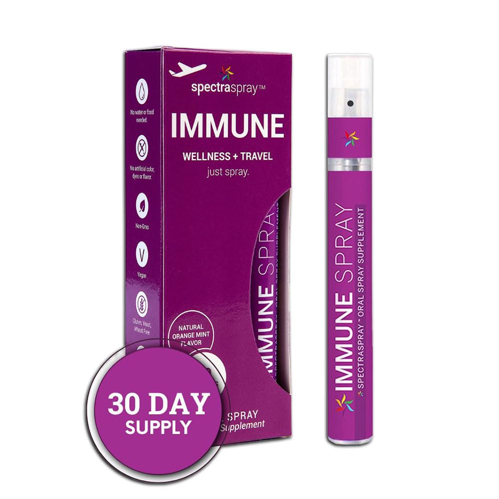 Spectraspray Immune Support Vitamin Spray - Vitamins C, E, Zinc and L-Lysine, 30 Day Supply per Spray Spectraspray buy supplements Au