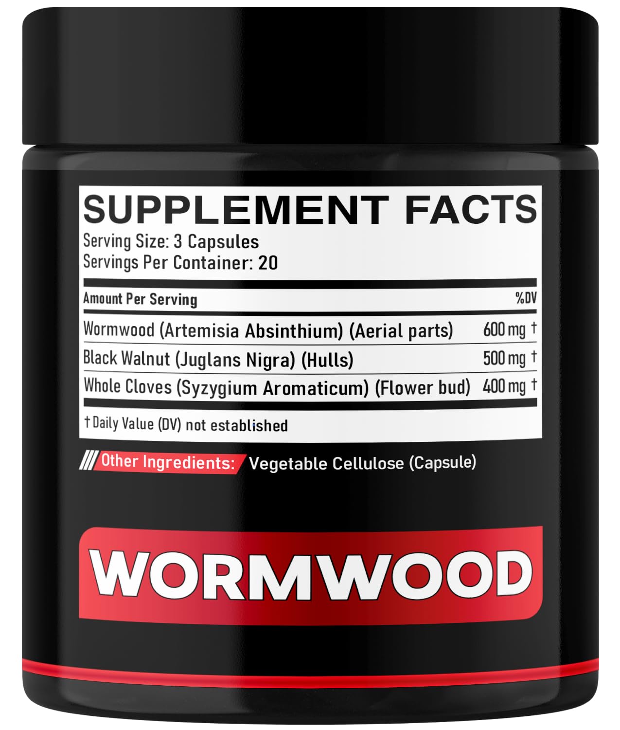 DEDICAD 1500mg Wormwood Capsules with Black Walnut & Cloves - Artemisia Annua Supplement for Immunity - 60 Vegan Capsules DEDICAD buy supplements Au