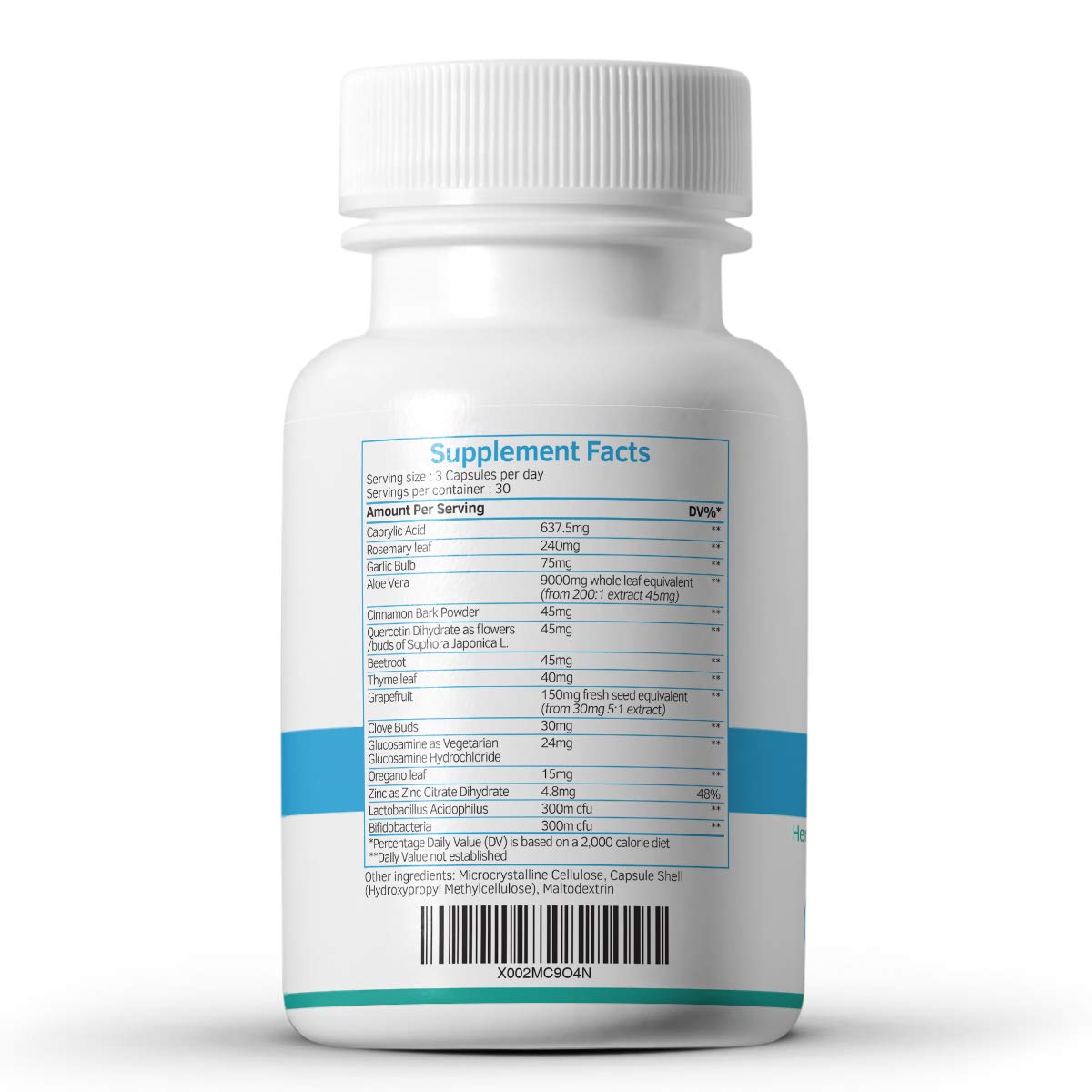 CanDefence - Candida Cleanse Ultimate Extra Strength All-in-ONE Formulation with Caprylic Acid, Probiotics and a synergistic Balance of 11 Different Botanicals - 90 Capsules swiss bioenergeticsBuy Supplements Australia