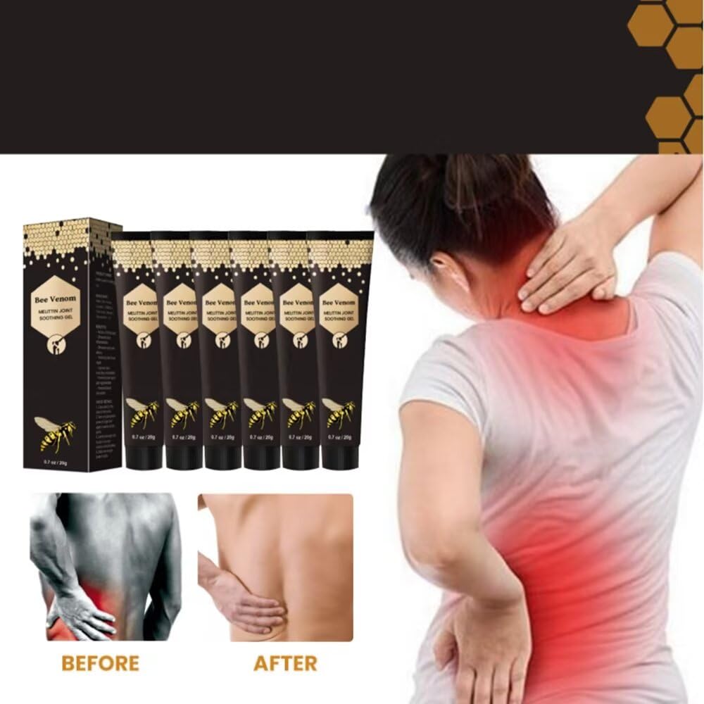 ETKOVNJ 6 Packs Bee Venom Cream, Bee Venom Bone Gel Joint Gel for Neck, Waist, Back of Hands, Feet and Legs ETKOVNJBuy Supplements Australia