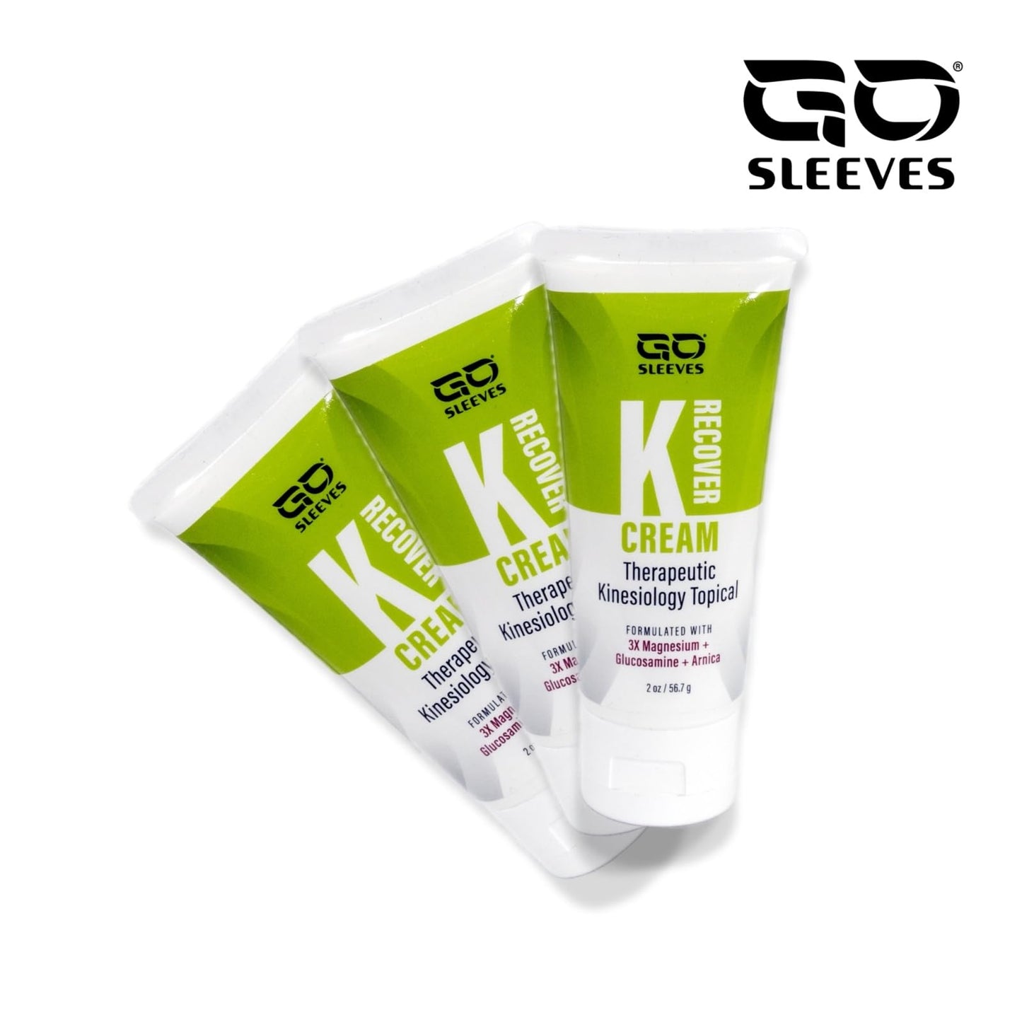 Go Sleeves Sports Recovery Cream - Concentrated Muscle and Joint Recovery Lotion – Magnesium Chloride Cream with Arnica for Muscle Pain and Stiffness from Running, Exercise, Backache – 2 Ounces GO SLEEVESBuy Supplements Australia