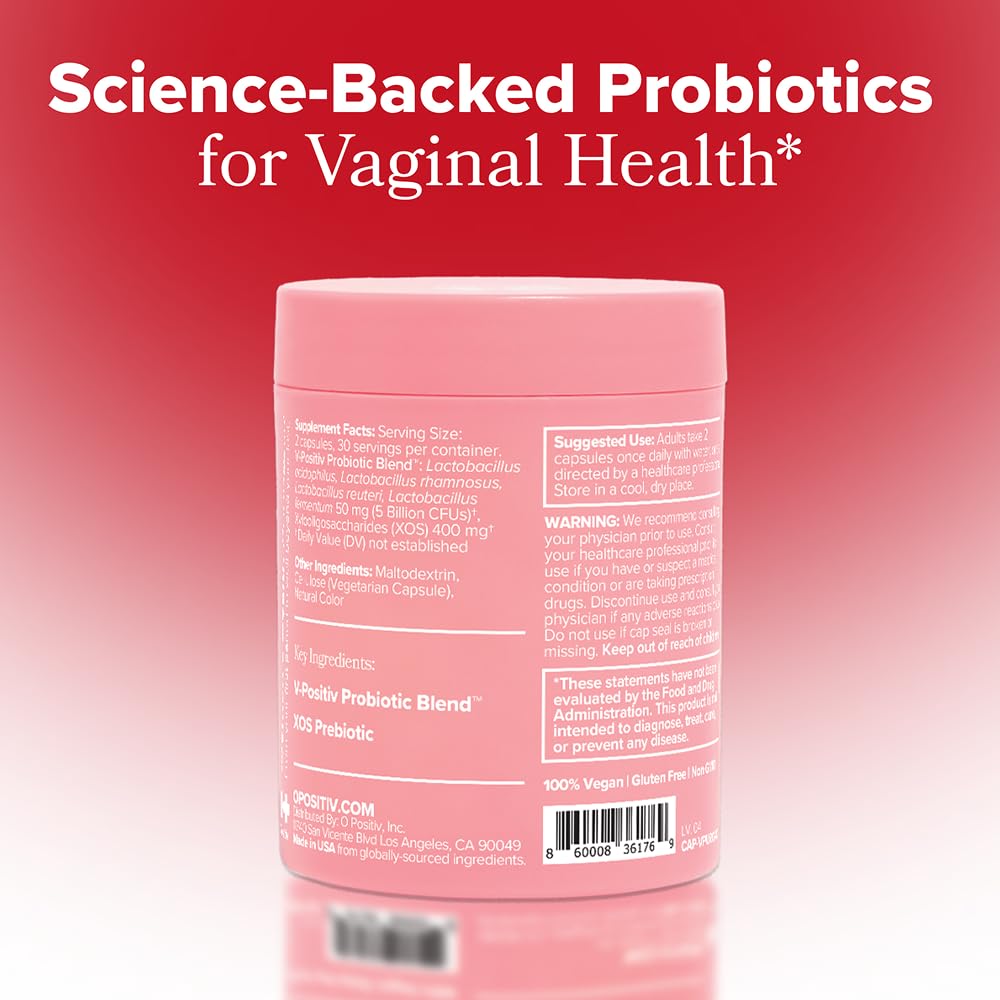 O Positiv URO Vaginal Probiotics for Women pH Balance with Prebiotics & Lactobacillus – Vaginal Health Supplement – Promote Healthy Vaginal Odor & Flora, 60 Count (Pack of 1), 1 Month Supply O Positiv buy supplements Au