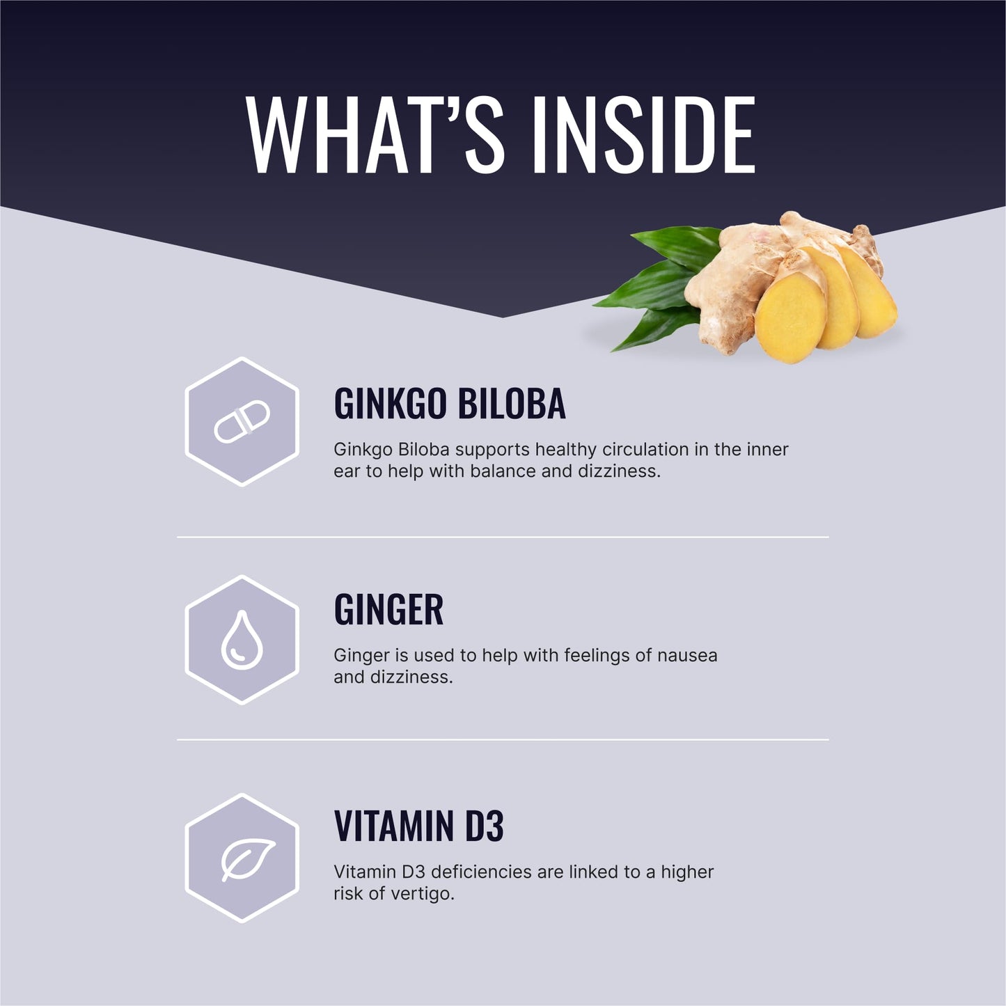 Approved Science VertiSyl - Ginkgo Biloba, Ginger, Vitamin D3, BioPerine - 60 Capsules - 1 Month Supply Approved ScienceBuy Supplements Australia