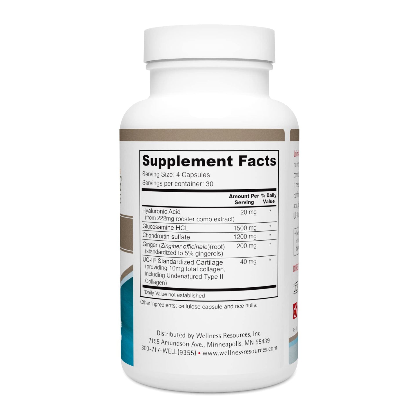 Wellness Resources JointAll - Joint Support Supplement with Natural Hyaluronic Acid, UC-II Collagen, Glucosamine, Chondroitin for Joint Strength and Comfort (120 Capsules) … Wellness ResourcesBuy Supplements Australia