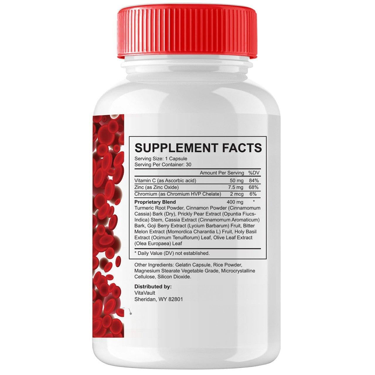 (5 Pack) Glucofort, Max Advanced Blood Support Formula Capsules Vitavault buy supplements Au
