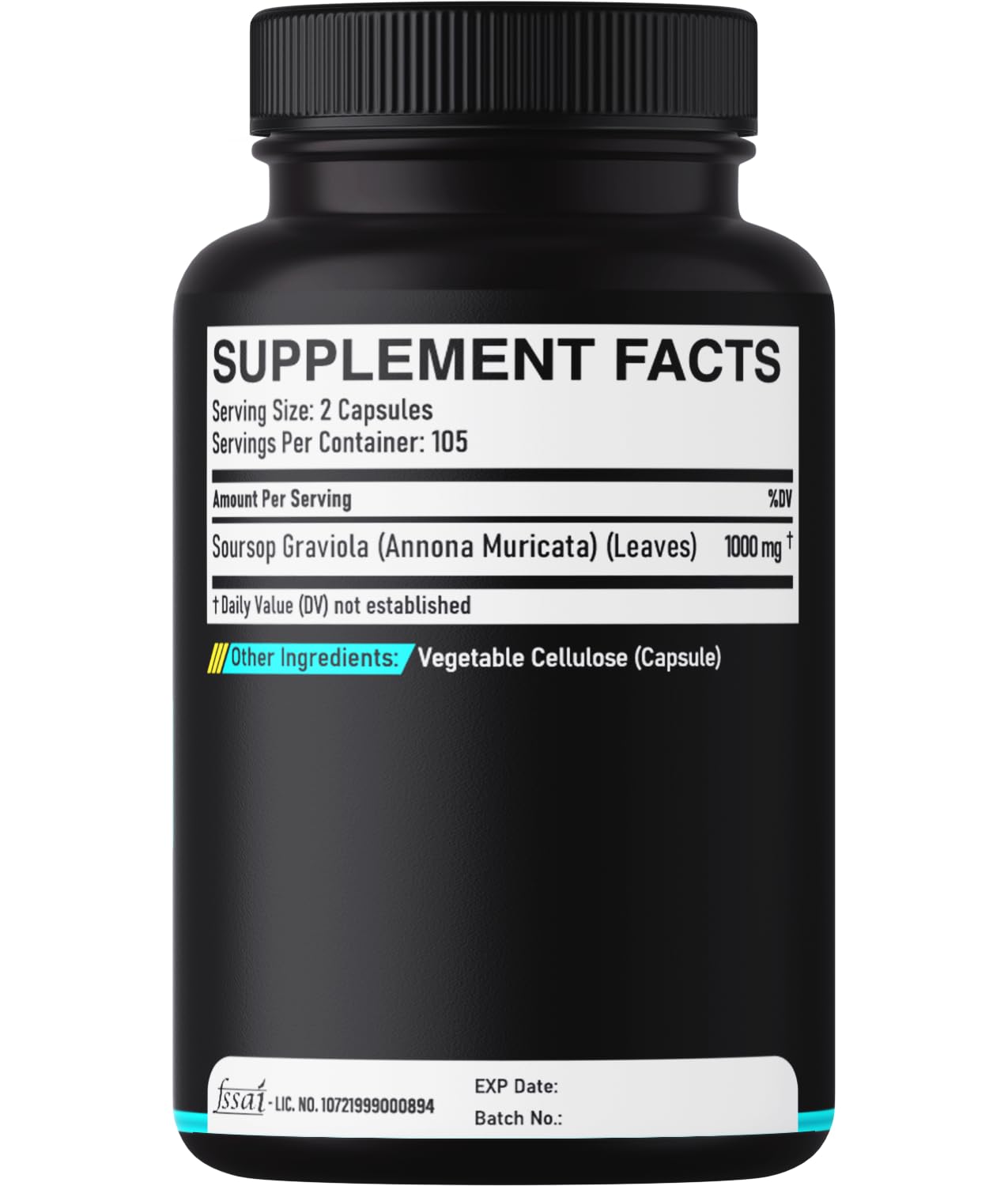Soursop Graviola Leaves Capsules - Soursop Fruit Advanced - 210 Counts for 105 Servings DEDICAD buy supplements Au