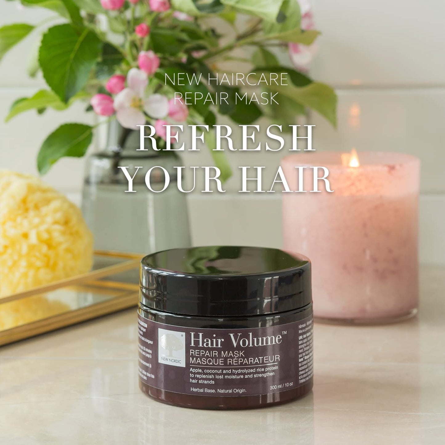 NEW NORDIC Hair Volume Repair Mask for Dry Damaged Hair & Natural Growth, Rebuild Moisture Balance, Volumize & Strengthen, 10 oz NEW NORDICBuy Supplements Australia