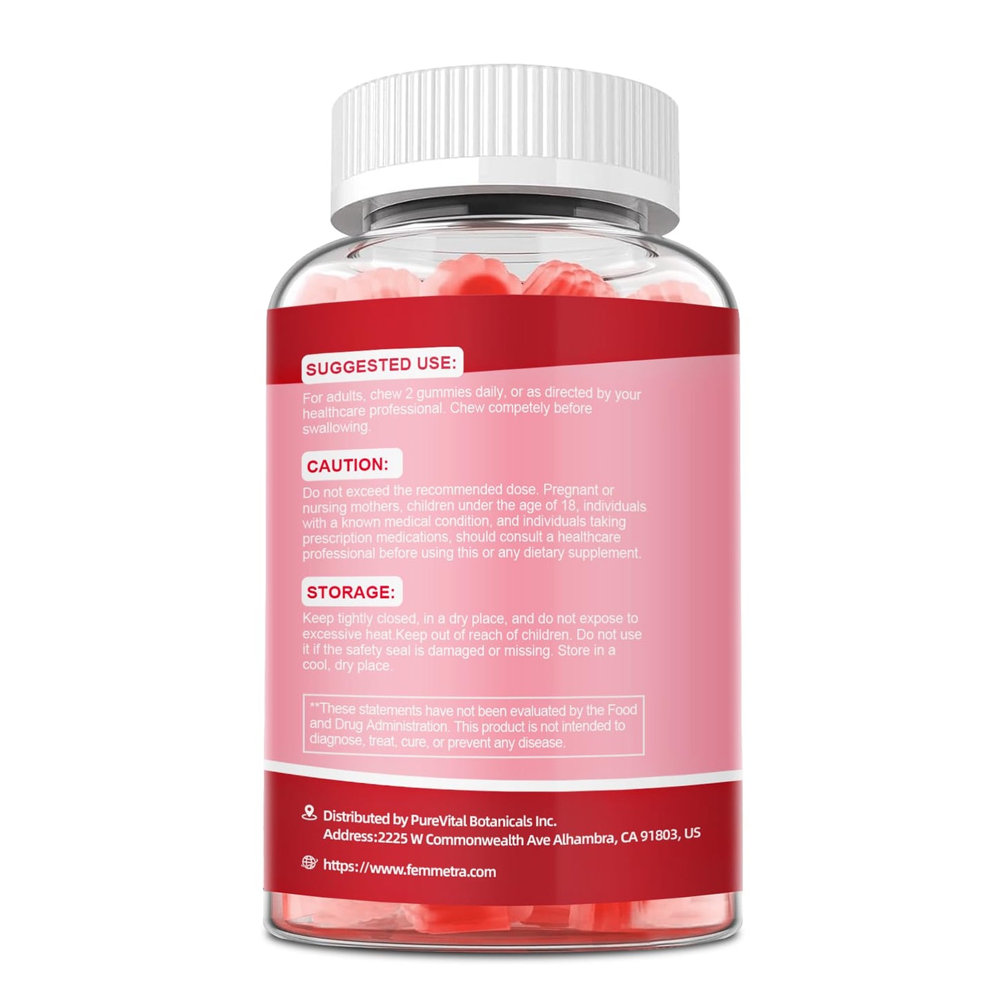 Femmetra 18-in-1 Probiotics for Women with Prebiotics - 200 Billion CFU with Digestive Enzyme, Cranberry, Kombucha - Sugar-Free Vaginal Gummies,