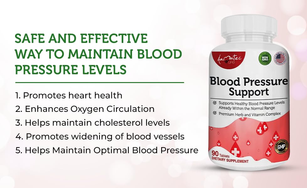 AAMATEC LIFE Blood Pressure Support Supplement 90 Capsules AAMATEC LIFEBuy Supplements Australia