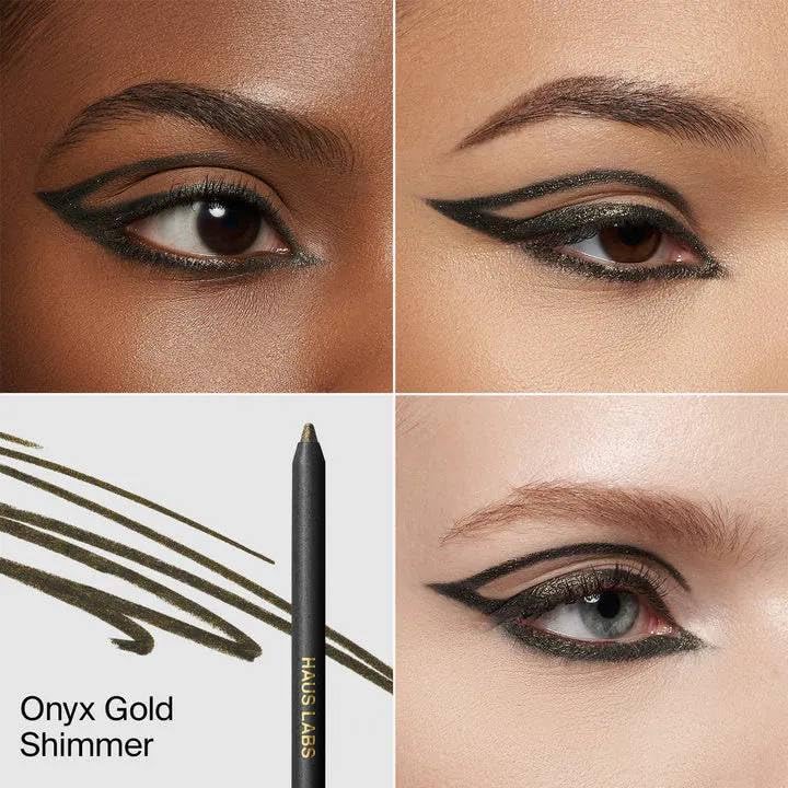HAUS LABS BY LADY GAGA Optic Intensity Eco Eyeliner - Onyx Gold Shimmer + Complimentary Sheet Face Masque HAUS LABS BY LADY GAGABuy Supplements Australia