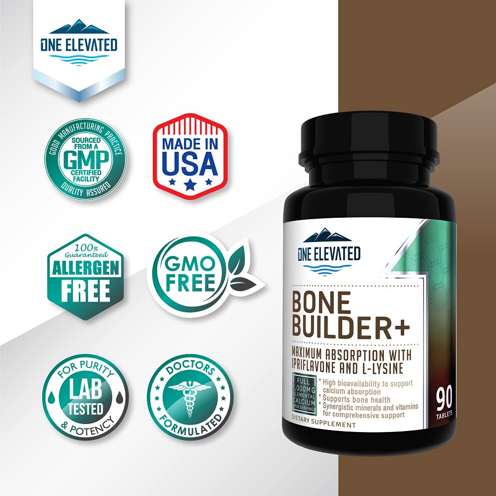 Comprehensive Bone Builder Calcium Supplement. Formulated with Highest Grade Calcium -Carbonate/Hydroxyapatite/Citrate, Magnesium, Zinc, D3. Works in Sync for Optimum Bone Health and Bone Strength. One Elevated buy supplements Au