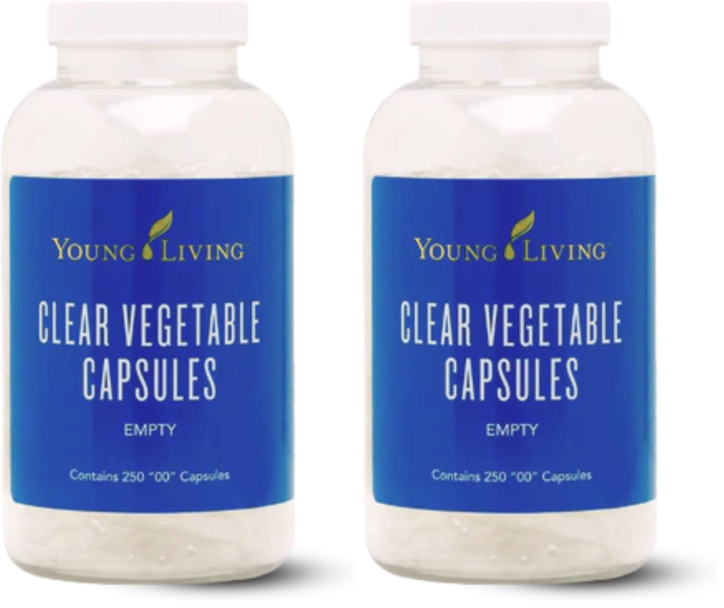 Young Living Clear Vegetable Capsules - 250 ct - Essential Oil Blends, Vitamins, Herbal Supplements, & Dietary Needs - Easy-to-Use, Vegan-Friendly, & Non-GMO (Pack of 2) Young LivingBuy Supplements Australia
