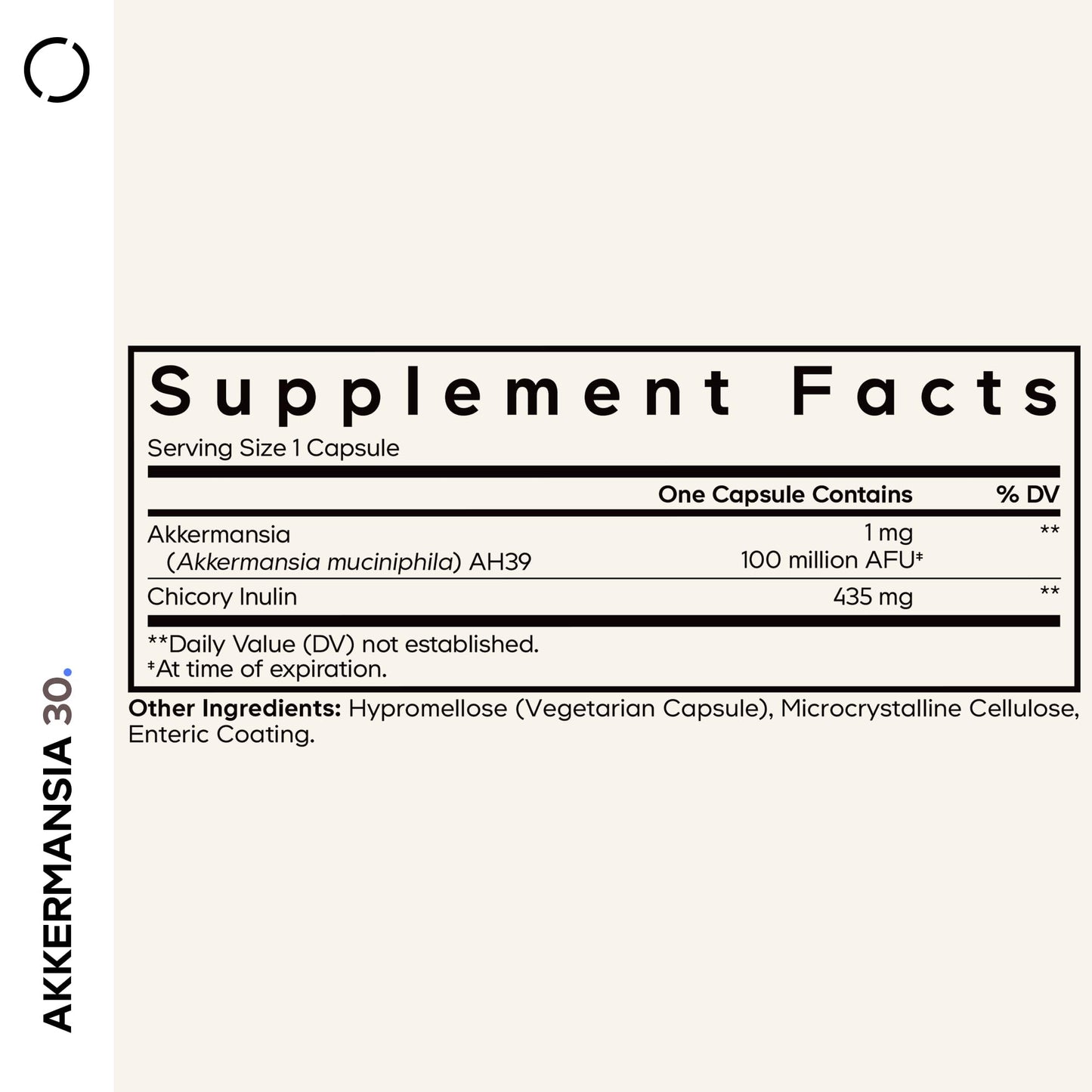 Codeage Akkermansia Synbiotic Supplement - 100 Million AFU Akkermansia Probiotic & Chicory Inulin Prebiotic - Chicory Root - 1 Capsule Per Serving - Non-GMO, Gluten-Free - 30 Capsules CodeageBuy Supplements Australia