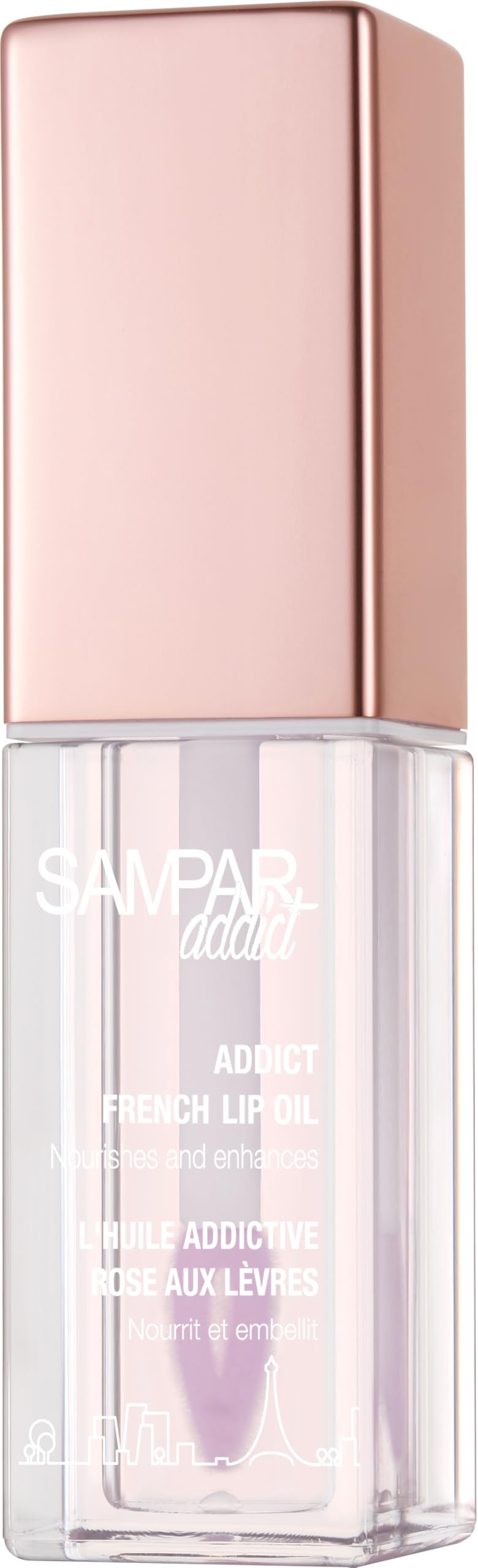 Sampar Addict French Oil with Sponge Applicator - Korean Beauty Perfect for Lip Oils & Glosses | Rosehip, Rare Beauty Tinted Lip Oil, Broadway Vita-Lip Gloss, Saie Glossy Bounce, SamparBuy Supplements Australia
