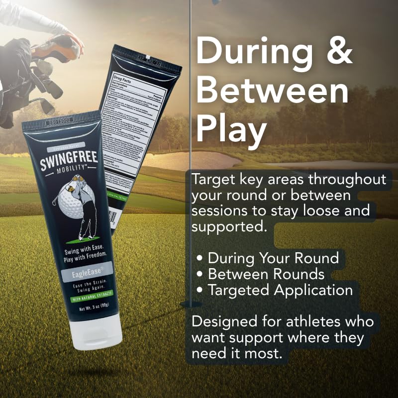EagleEase – Targeted Joint Support Cream for Golfers & Athletes | Helps Support Elbows & Mobility During & After Play | Fast-Absorbing – 3 oz SwingFree MobilityBuy Supplements Australia