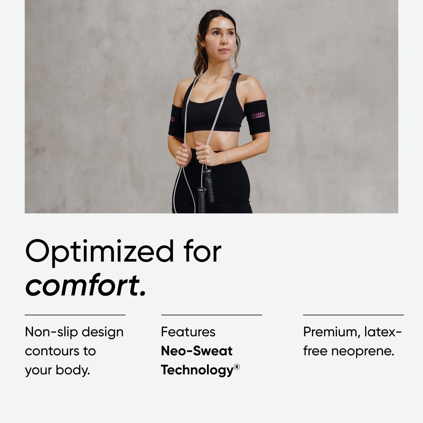 Sports Research Sweet Sweat® Arm Trimmers - Premium Sweat-Enhancing Arm Wraps for Women & Men - 3 Adjustable Sizes Sports Research buy supplements Au