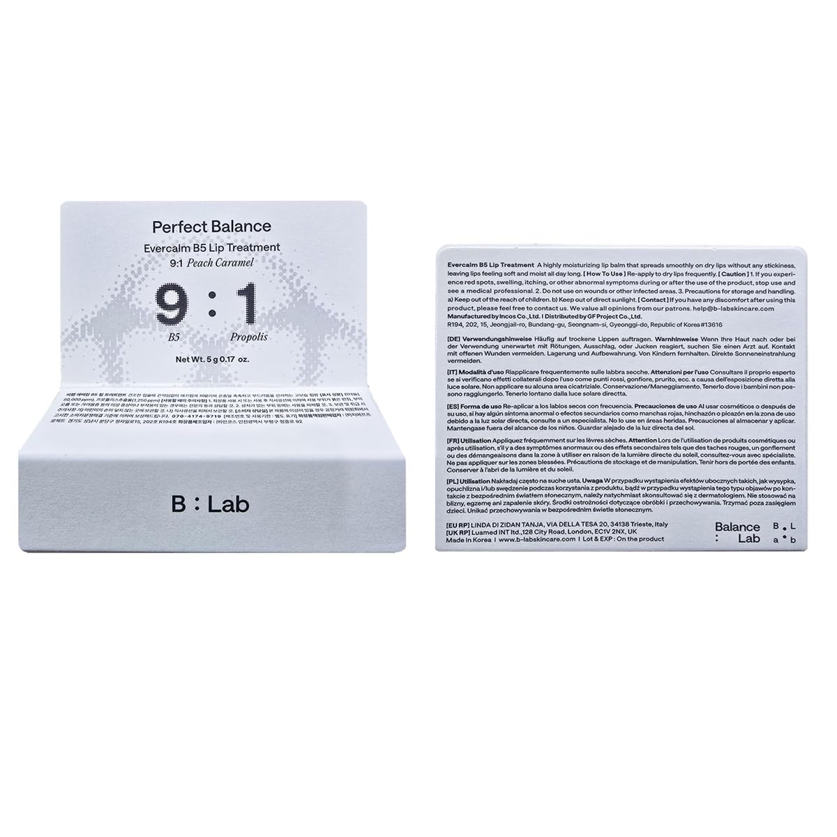 B:Lab Evercalm B5 Lip Treatment 5g