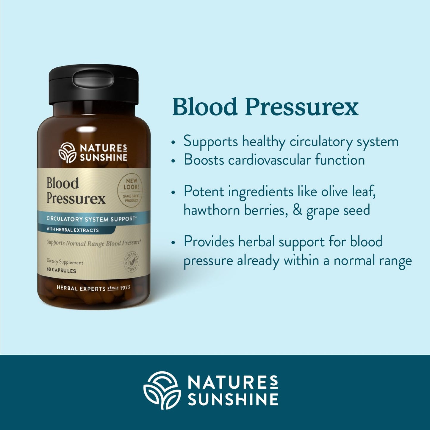 Nature's Sunshine Blood Pressurex 60 Capsules Nature's SunshineBuy Supplements Australia