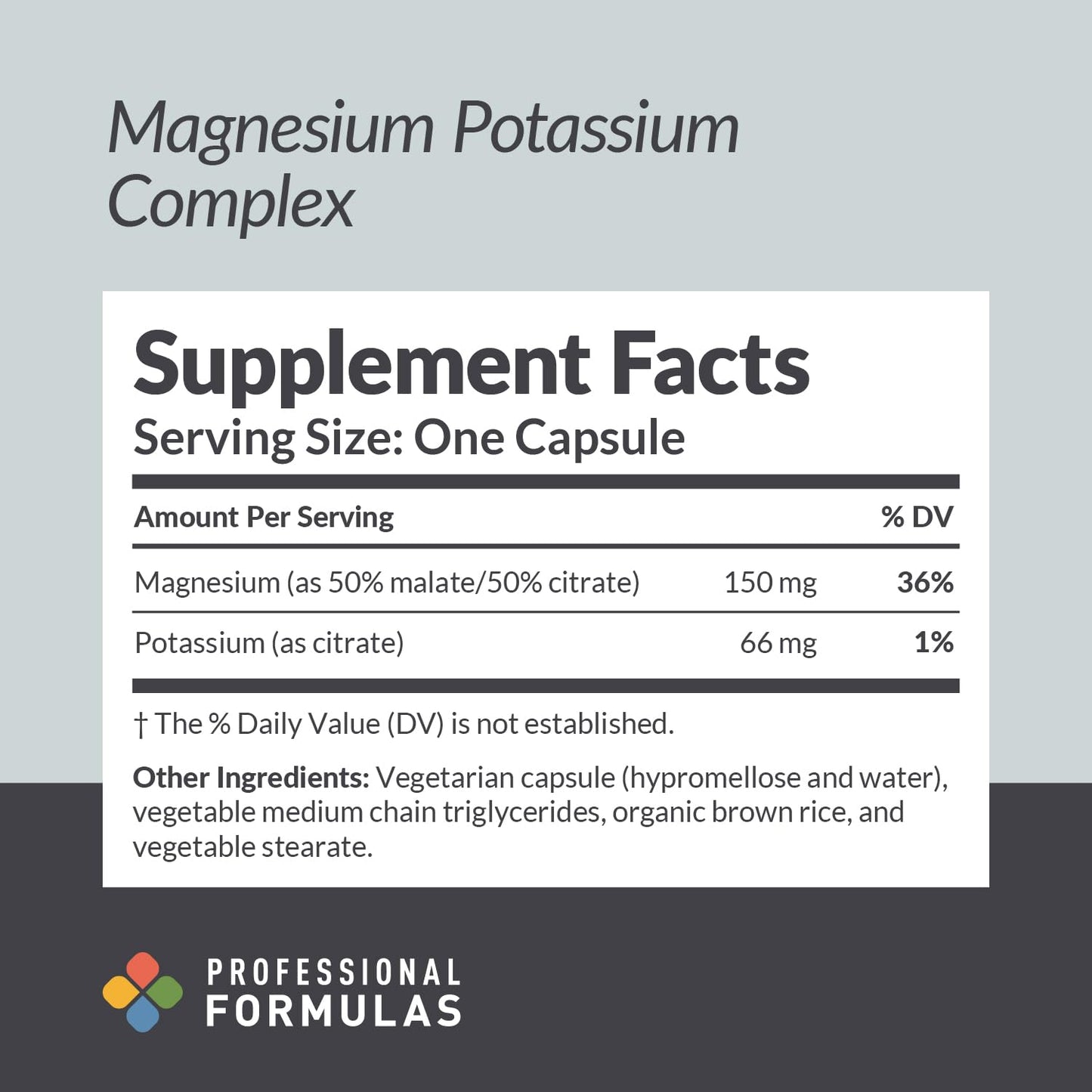 Professional Formulas Magnesium Potassium Complex – Highly Absorbable Magnesium (Malate & Citrate) and Potassium Citrate – Supports Healthy Muscle, Nerve, Heart, and Electrolyte Balance – 90 Capsules PROFESSIONAL COMPLEMENTARY HEALTH FORMULAS buy supplements Au