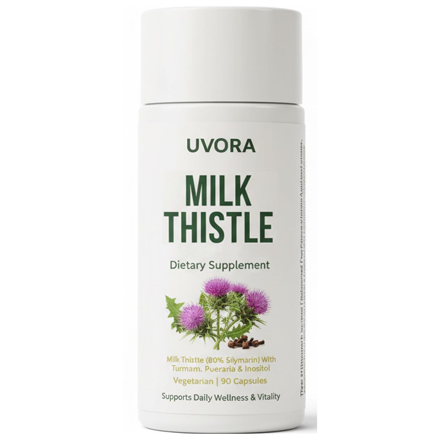 Uvora - Milk Thistle Extract,Uvora Premium Herbal Supplement with Milk Thistle Extract & Antioxidants – Supports Natural ification