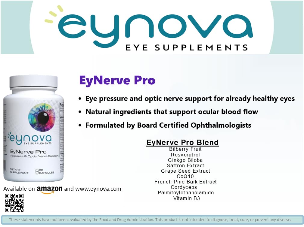 Eynova Eye Supplements - EyNerve Pro - Pressure and Optic Nerve Support Eynova Eye SupplementsBuy Supplements Australia