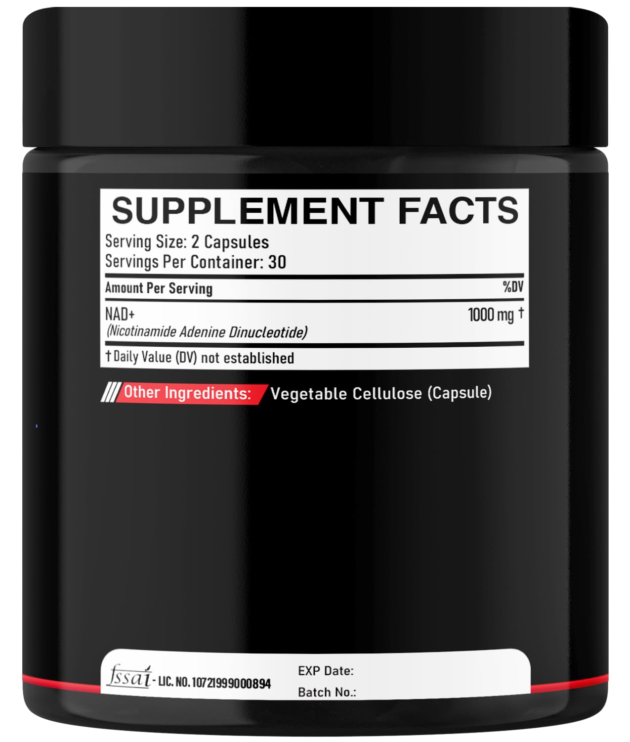DEDICAD NAD Supplement 1000 mg - Pure NAD Supplement - Energy and DNA Repair, Aging Defense, Brain Function - 60 Capsules DEDICAD buy supplements Au