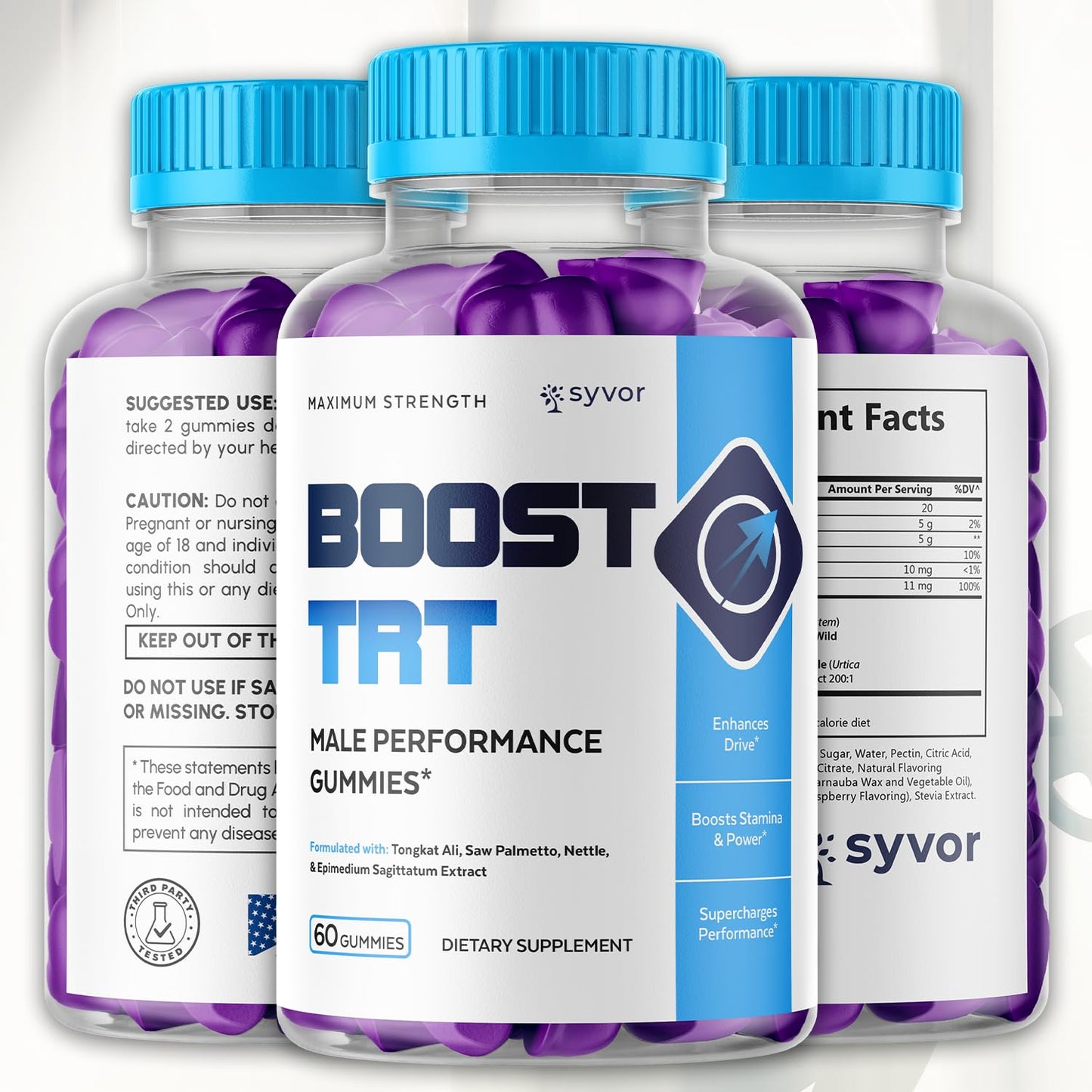 (3 Pack) Boost TRT Gummies for Men, Official Boost TRT Male Performance Gummys with Natural Ingredients, Advanced BoostTRT Men's Gummy Supplement with Maximum Strength Premium Vitamins (180 Gummies) SyvorBuy Supplements Australia