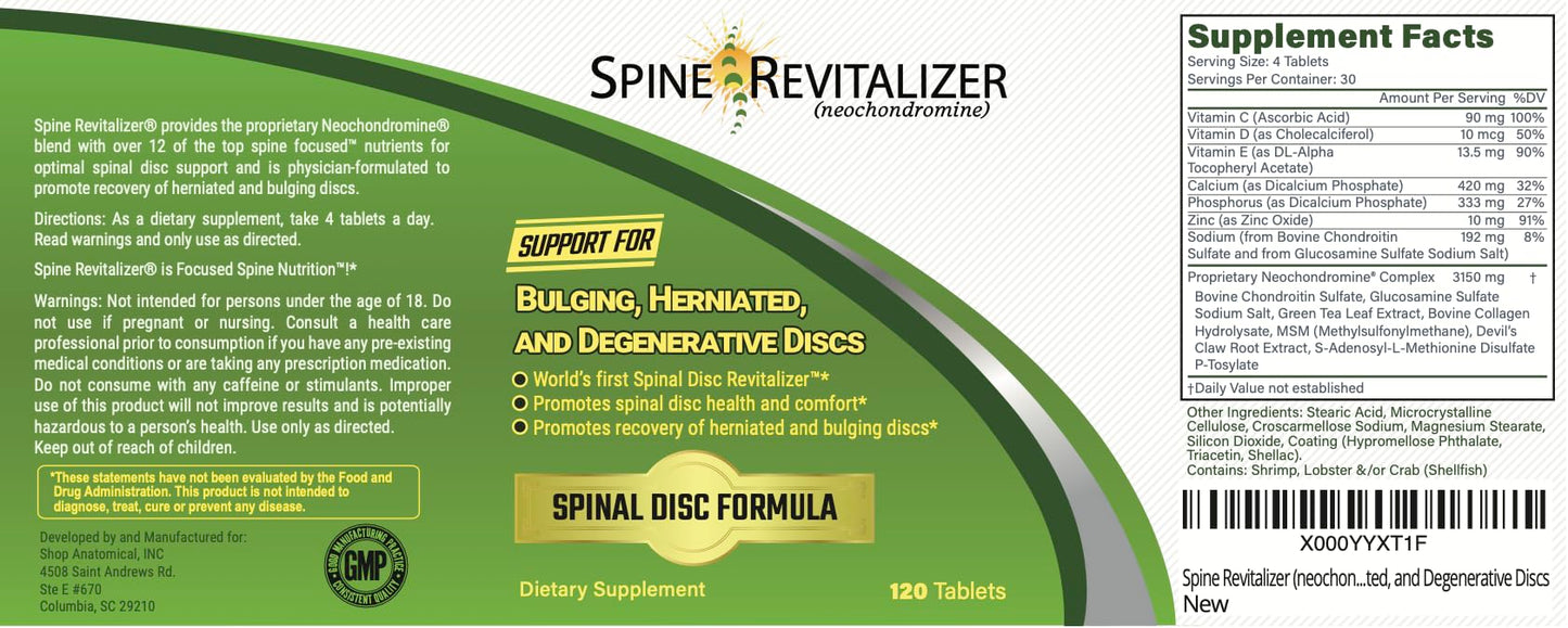 Spine Revitalizer (neochondromine) Back Pain and Neck Pain Support for Bulging, Herniated, and Degenerative Discs Spine Revitalizer (neochondromine)Buy Supplements Australia
