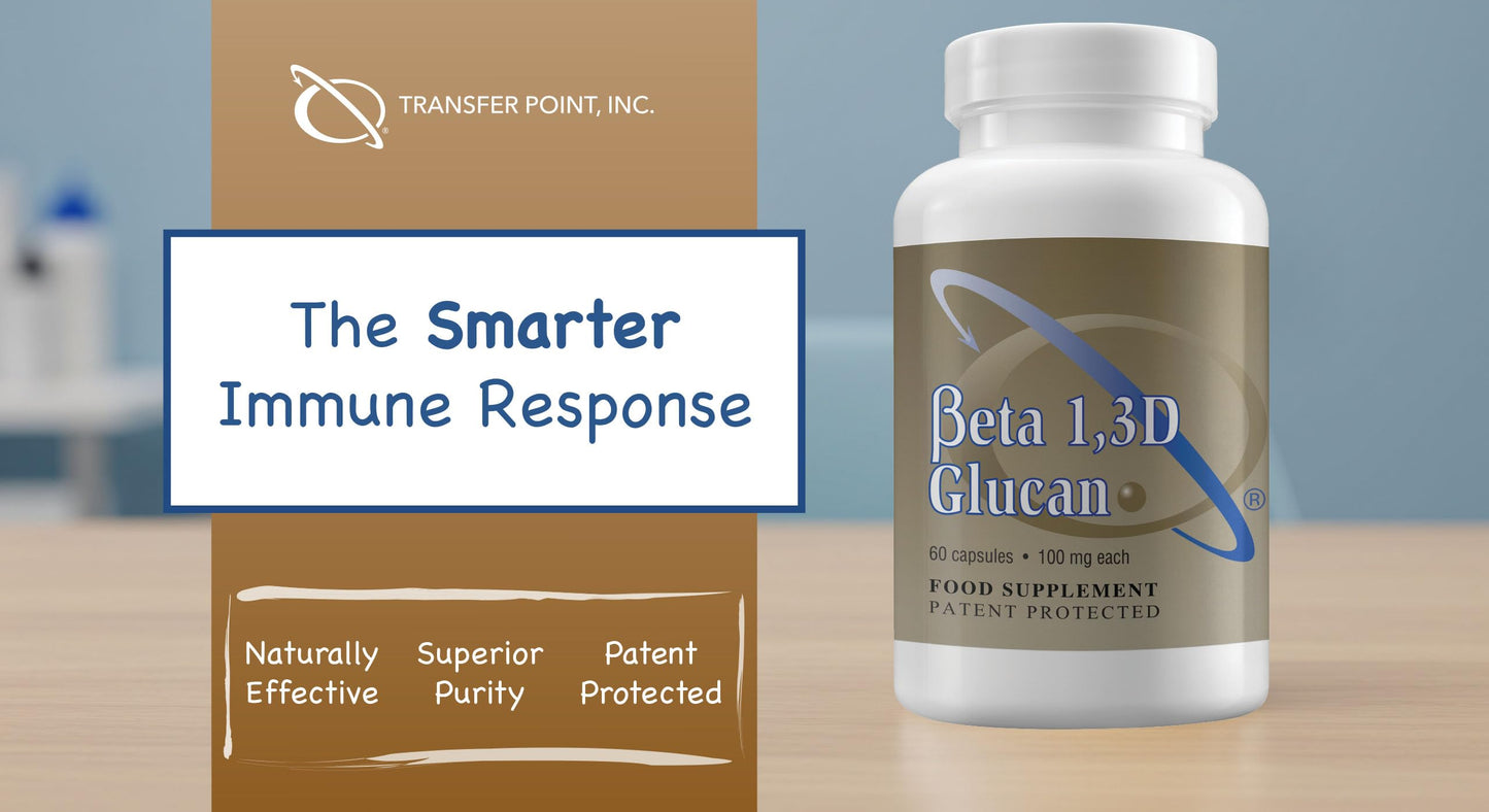 Transfer Point Yeast-Derived Beta 1,3D Glucan (1,3/1,6 B-Glucans) 200mg, Minimum 85% Beta Glucan Content, Non-GMO, Vegetarian, All-Natural Immune Support, 60 Capsules Transfer Point buy supplements Au