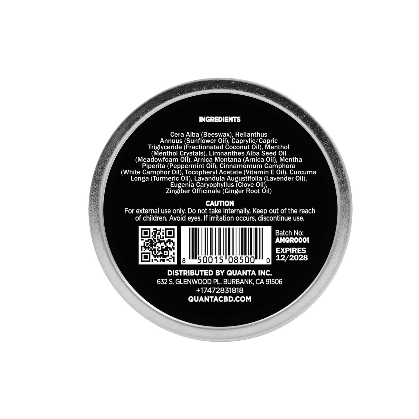 Quanta Muscle Rub - Coconut Oil, Vitamin E, Arnica, Ginger Root, Turmeric & Lavender – 1 oz QuantaBuy Supplements Australia