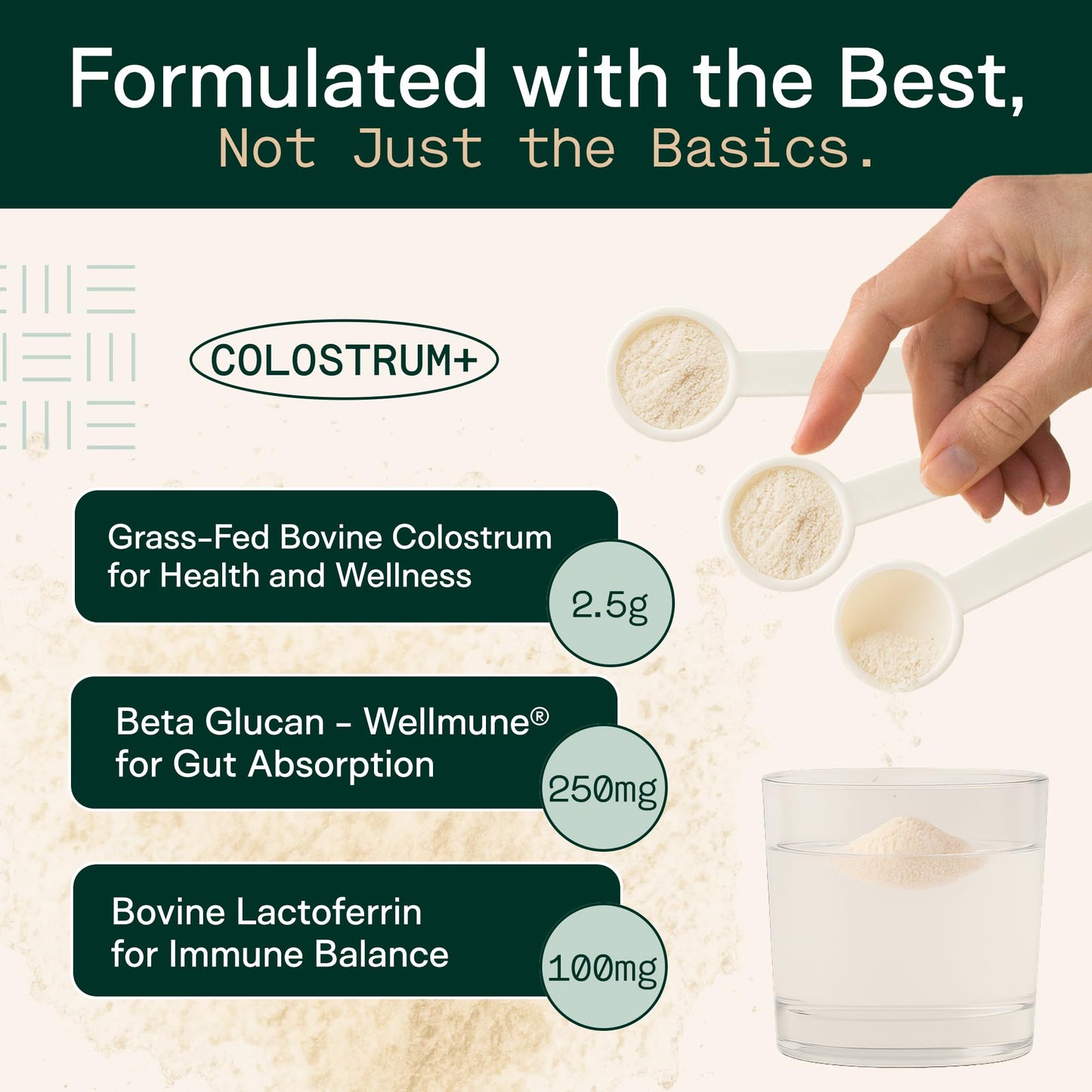 Adapt Naturals Colostrum Supplement with Lactoferrin & Beta-Glucan, Bio-Avail Grass Fed Bovine Colostrum Powder for Gut Health, Immune Support & Vitality | Non-GMO, 2500mg, Unflavored - 30 Days Supply ADAPT NATURALS BY CHRIS KRESSERBuy Supplements Australia