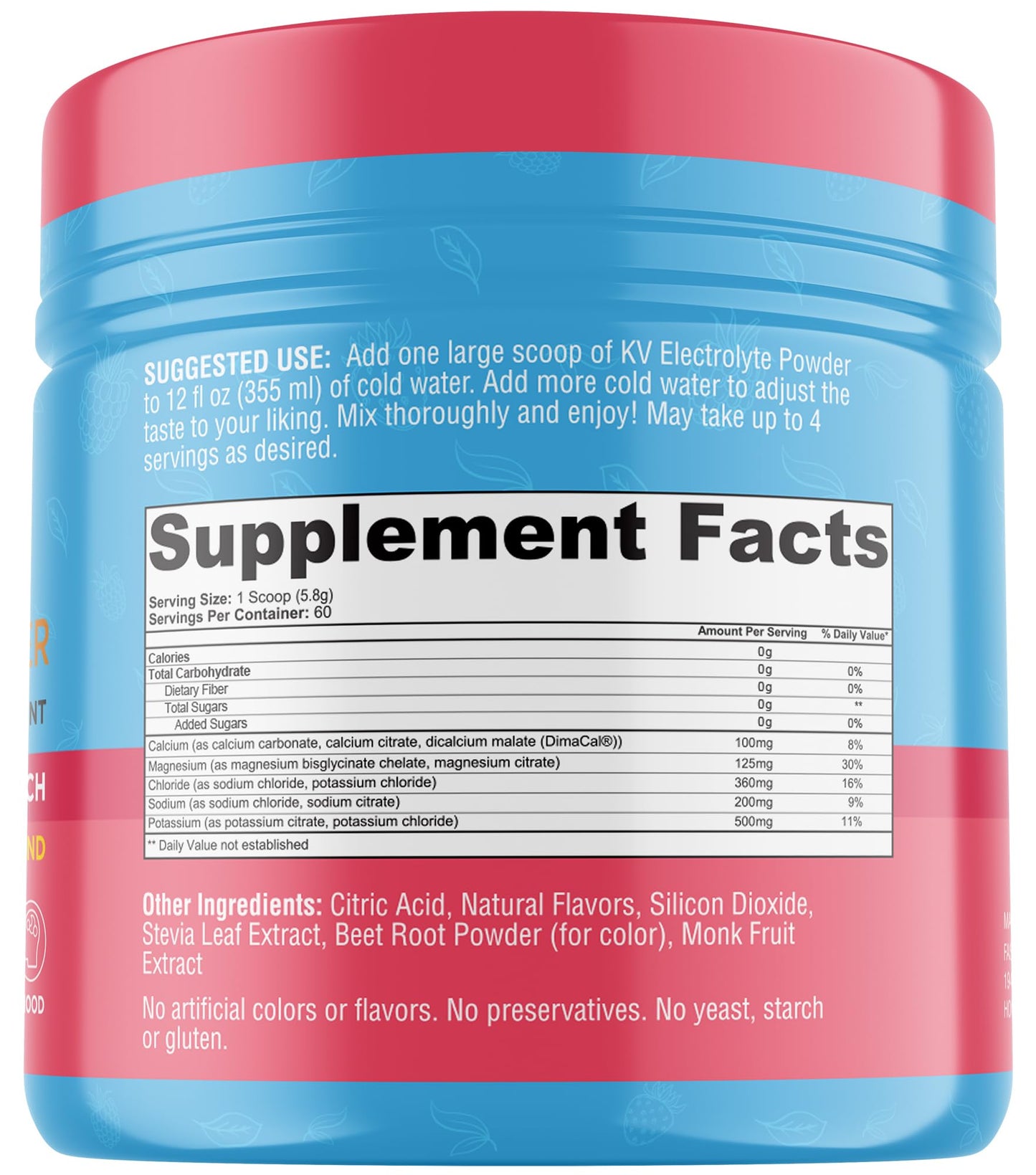 Keto Vitals Keto Electrolytes Powder | Keto-Friendly Electrolytes with Potassium, Magnesium, Sodium, Calcium | Electrolytes Sugar Free | Supplement Energy Drink Mix