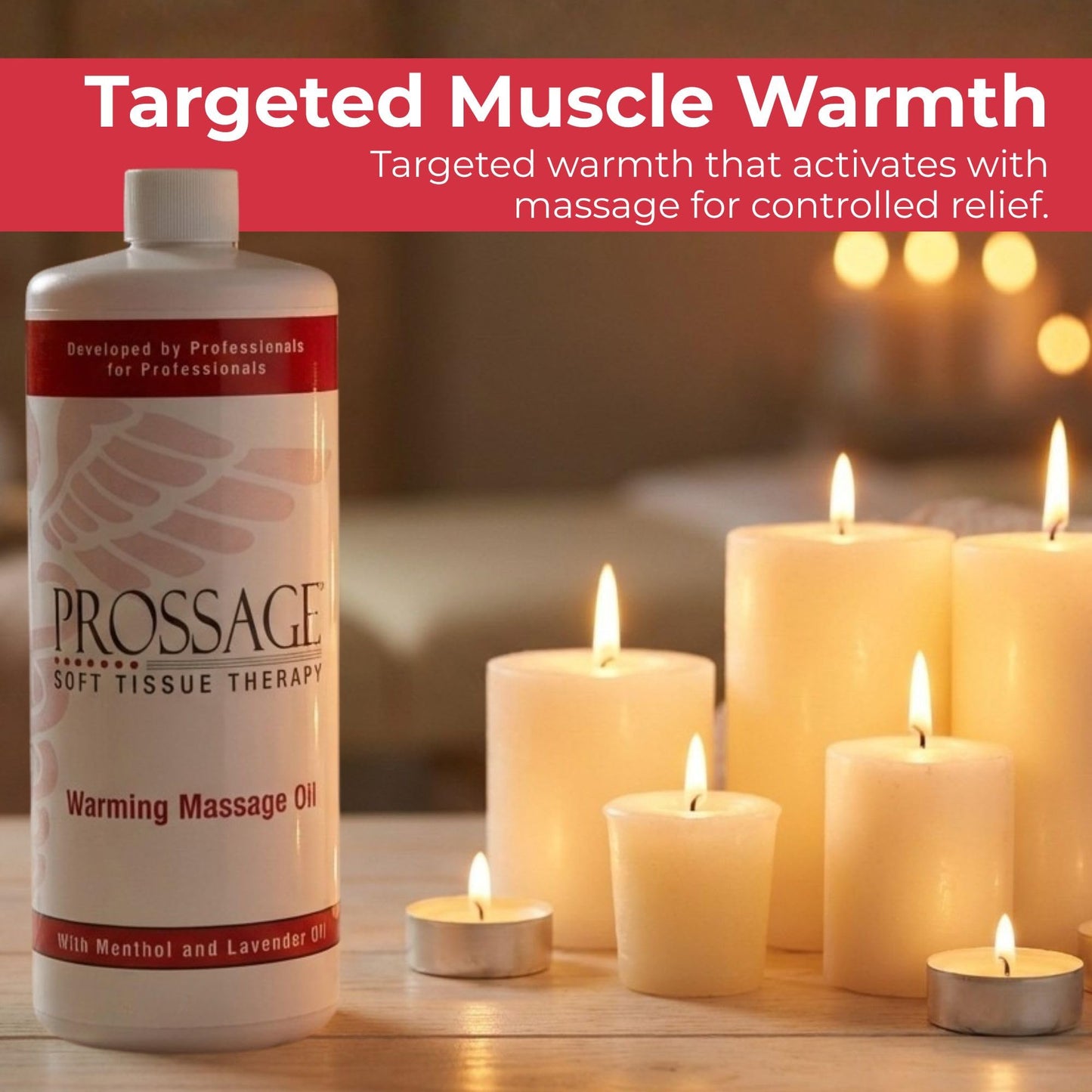 Prossage Heat Warming Relief Massage Oil for Therapuetic Massages, Deep Tissue Massages, and Aromatherapy, Topical Reliever, 32 Ounce Bottle ProssageBuy Supplements Australia