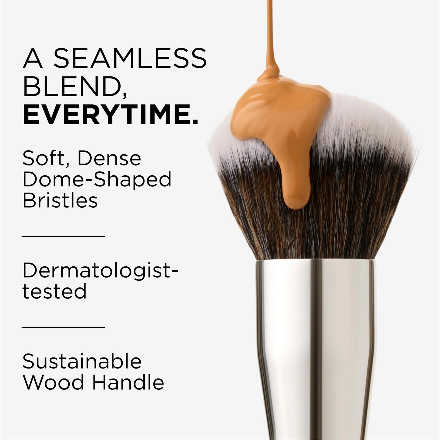 Haleys Beauty Kabuki Foundation Brush For Applying Powder, Foundation, Bronzer, Blush, and Mineral Make up, Soft Bristles, Seamless Blending, Makeup Brushes Essential, Vegan & Cruelty Free HALEYSBuy Supplements Australia