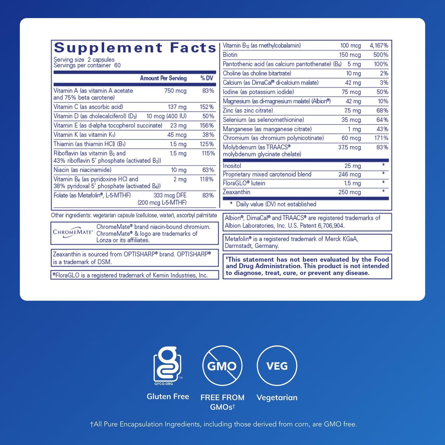 Pure Encapsulations Junior Nutrients - Kids & Teens Multivitamin - Without Iron - with Calcium, Vitamin D3 & Vitamin C - Non-GMO & Vegetarian - 120 Capsules Pure EncapsulationsBuy Supplements Australia