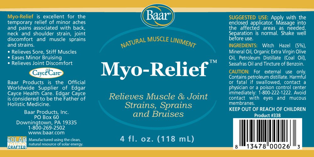 Baar Myo Relief, 4 oz. BaarBuy Supplements Australia