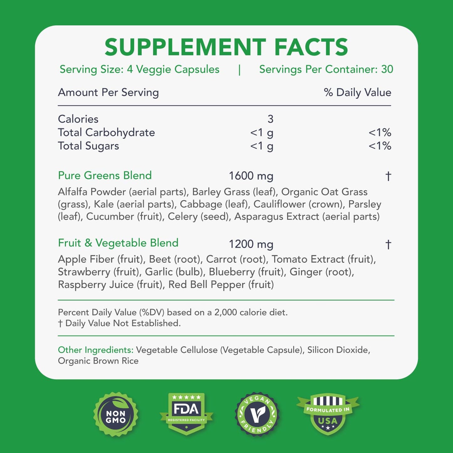 KaraMD Pure Nature | Greens, Fruit and Veggies Supplement | Vitamins, Fiber & Antioxidants | 20 Fruits and Vegetables Supplements for Energy & Digestion | Gluten Free & Vegan Friendly (30 Servings) KaraMDBuy Supplements Australia