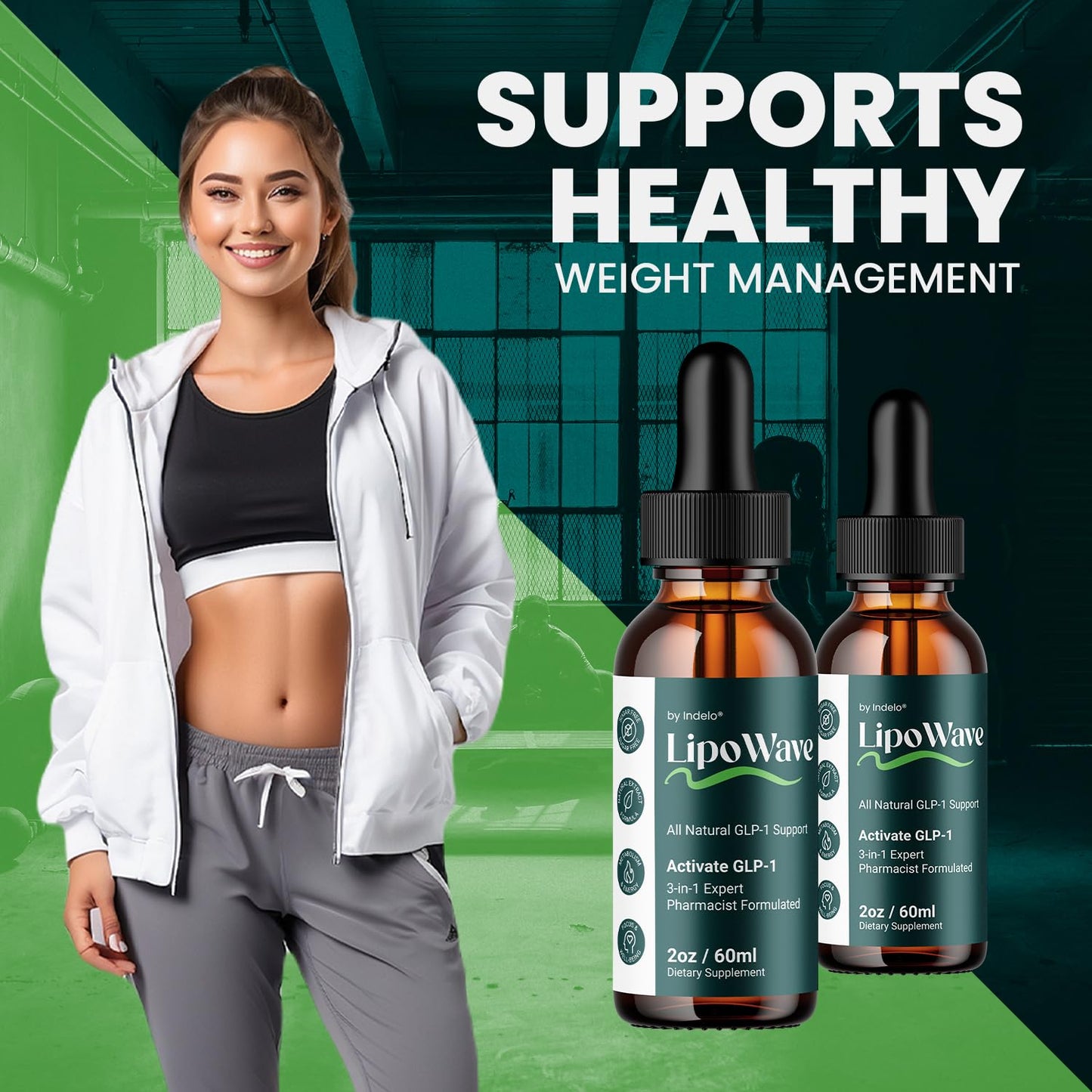 LipoWave Drops – Natural Liquid Dietary Blend for Daily Health Support (1 Month Supply) IndeloBuy Supplements Australia