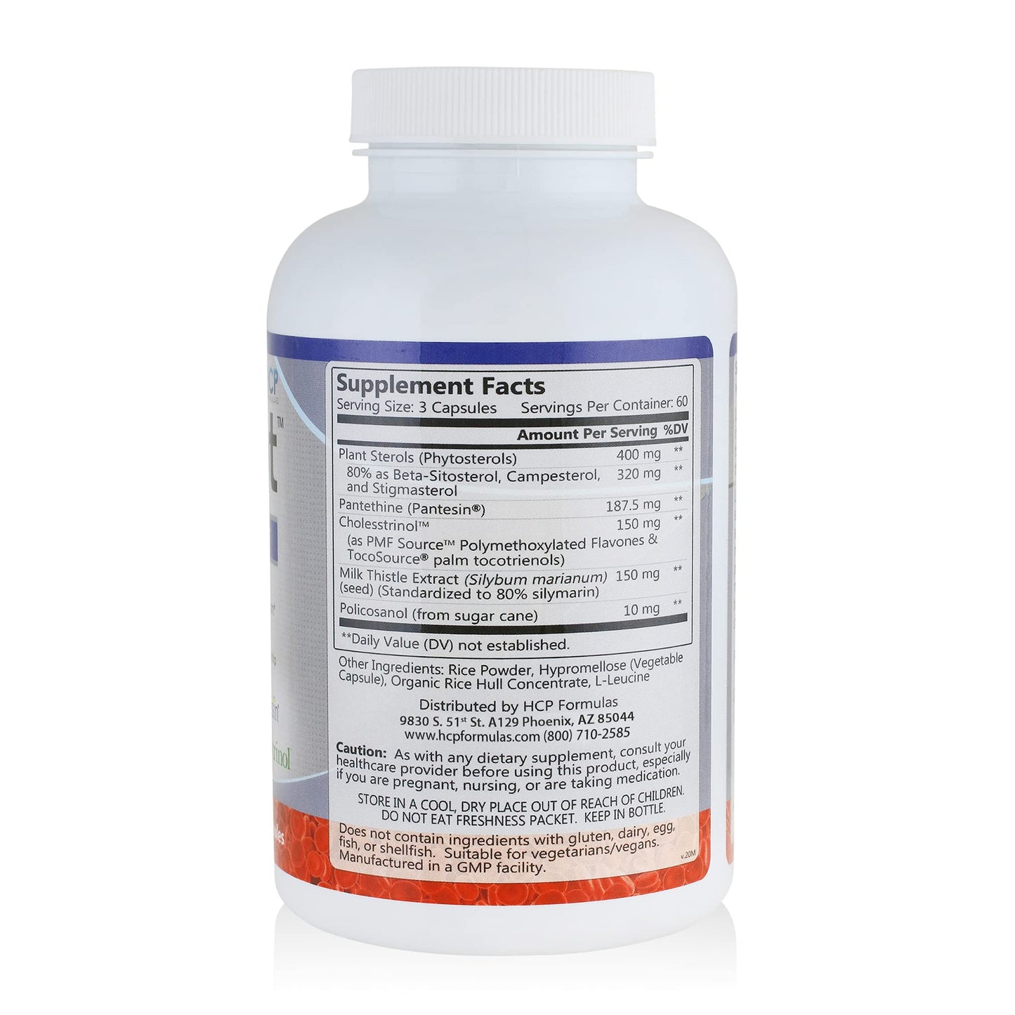 HCP Formulas - LipiCept - Natural Cholesterol Support Formula with Plant Sterols - Maintain Healthy Cholesterol Levels Already Within a Normal Range - Vegetarian - Dietary Supplement - 180 Caps HCP FormulasBuy Supplements Australia