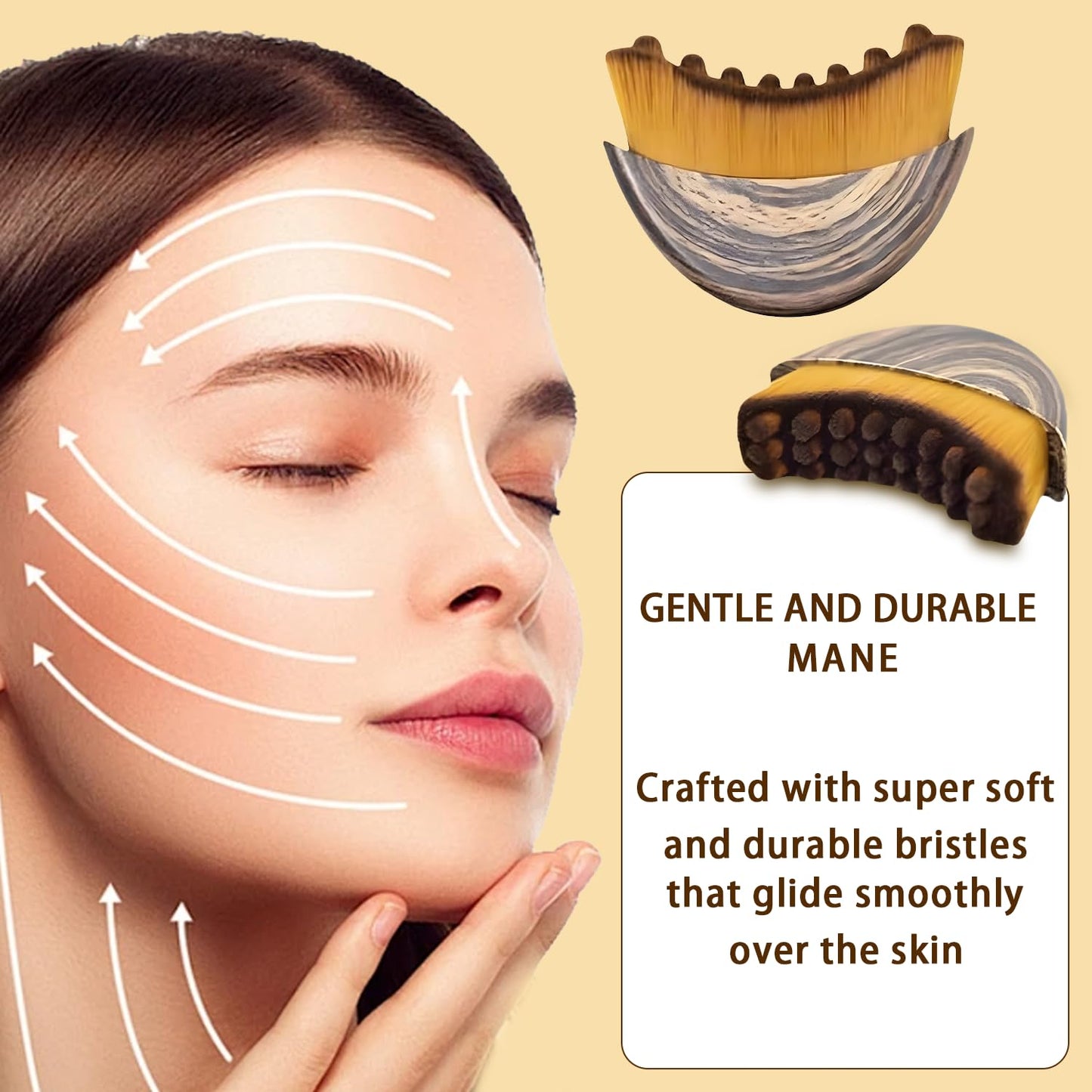 Lymphatic Contour Face Brush, Lymphatic Drainage Massager for Face, Ergonomic Facial Massage Tool for De-Puffing, Skin Firming & Enhanced Skincare Absorption Generic buy supplements Au