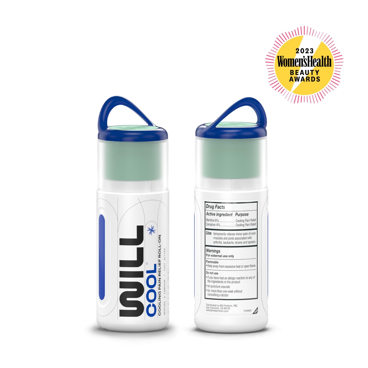 WILL PERFORM Menthol & Camphor Cooling Pain Relief for Muscle Recovery I Stop Pain Fast with ICY Relief for Joint & Muscle Therapy I Ice Bath On-The-Go, 3oz| HSA FSA Eligible WILL PERFORMBuy Supplements Australia