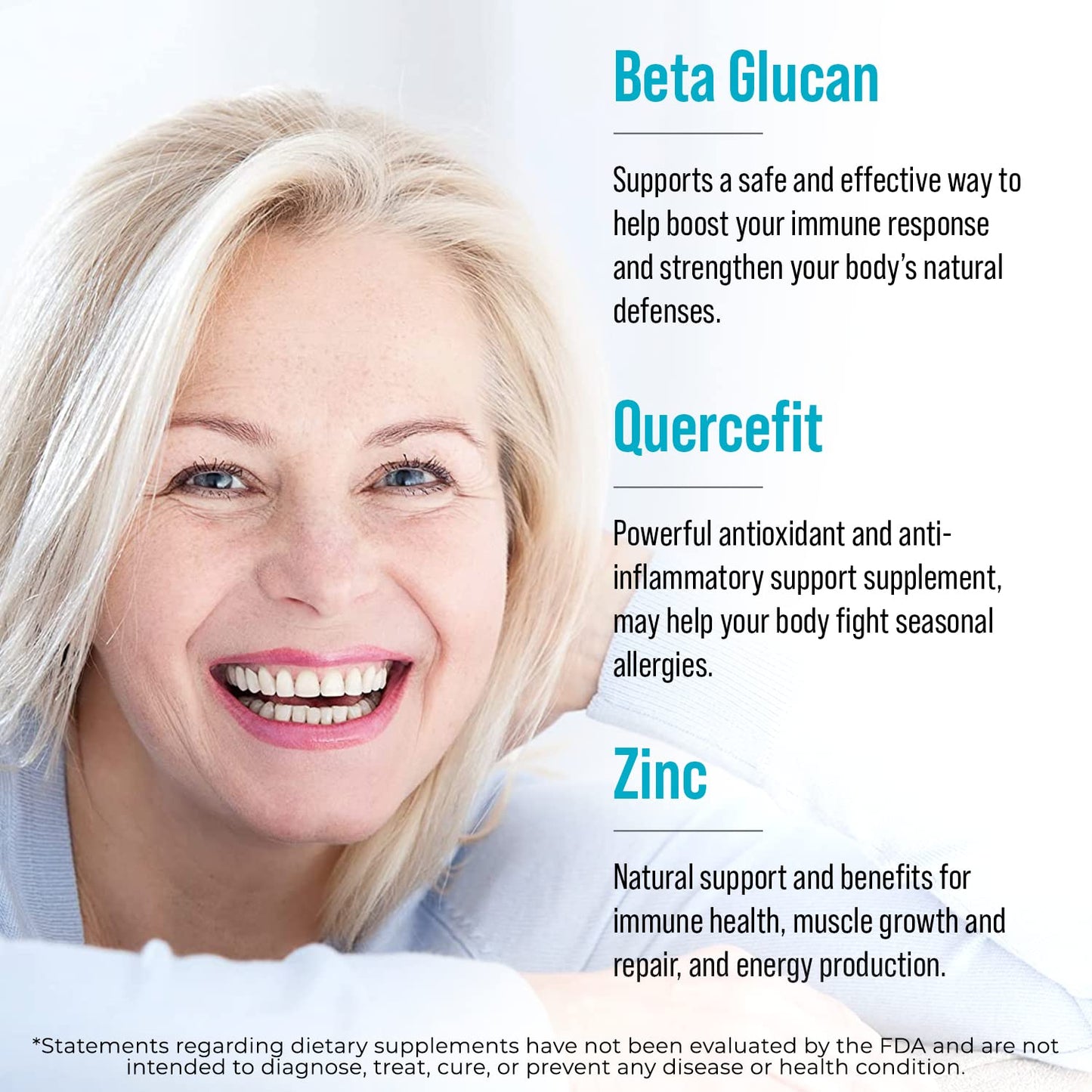 Juvenon AgeRenew Beta Glucan Anti Aging Immunity Support Supplement, Beta Glucan with Zinc Quercetin for Immune Defense Boost Juvenon buy supplements Au