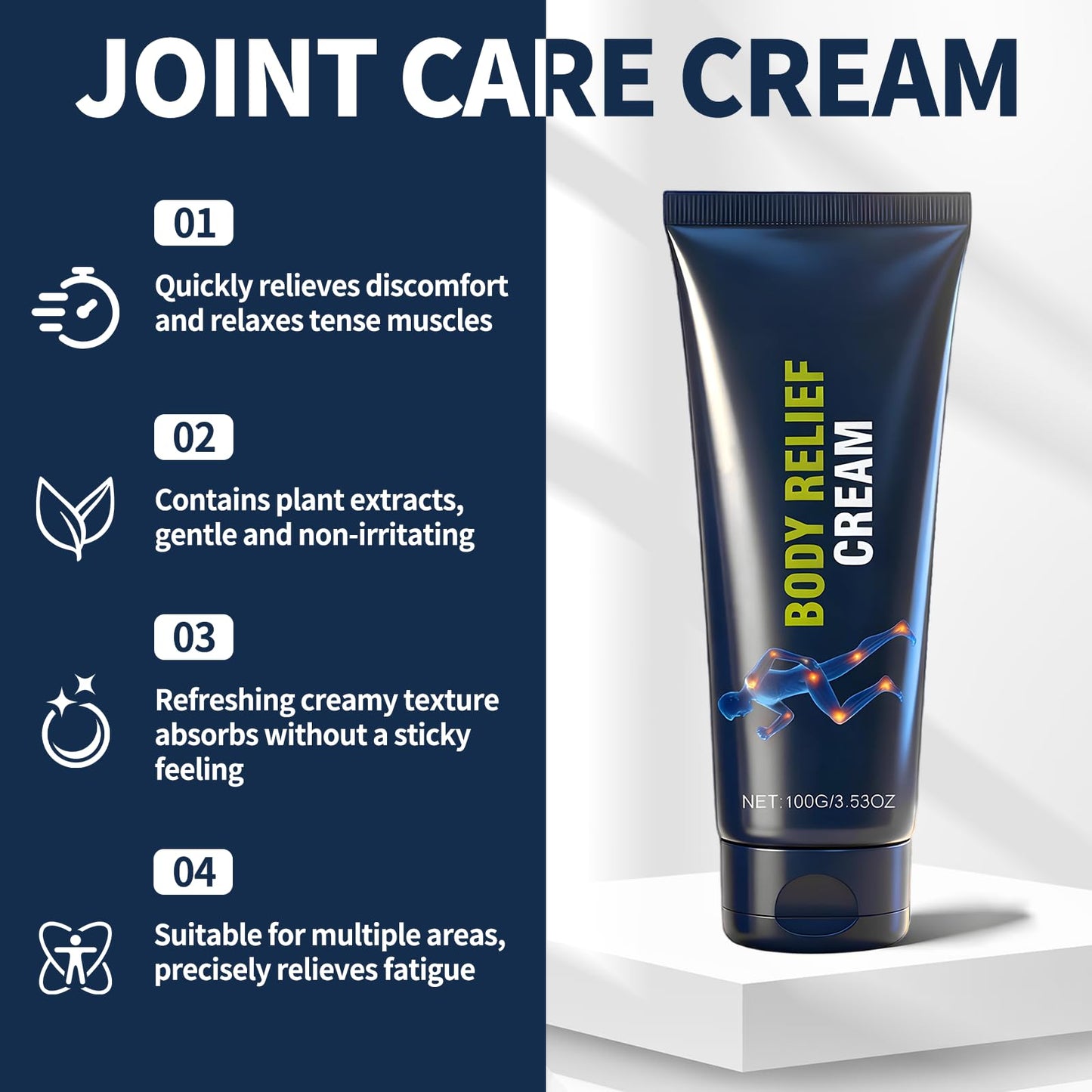 YIVANNUO 2PCS Neuropathy Relief Cream, Contains Arnica, Menthol, Msm, and Glucosamine, Suitable for Feet, Hands, Legs, Muscles, Joints, and Waist, Fast Absorption, Mild & All Natural YIVANNUOBuy Supplements Australia