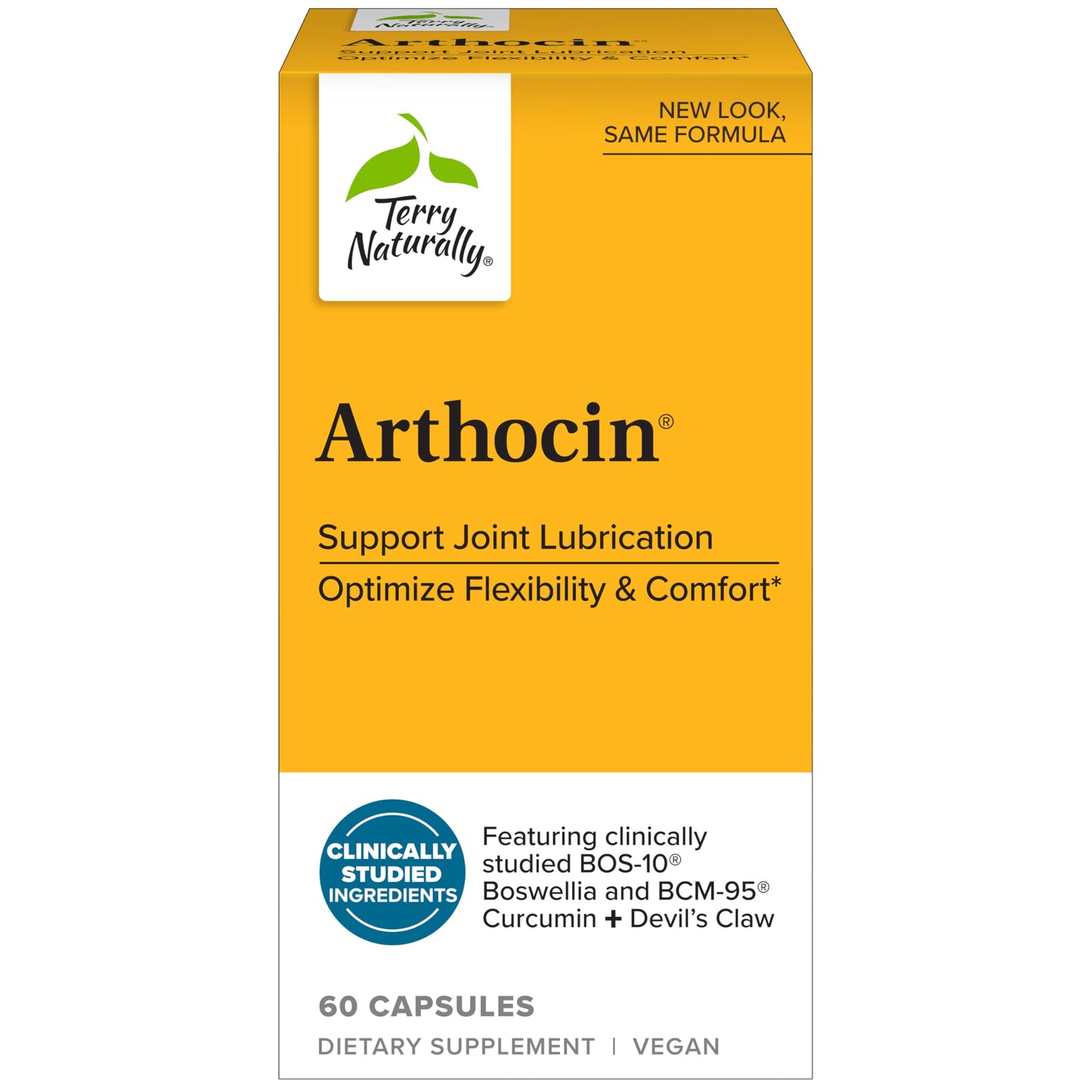 Terry Naturally Arthocin - Boswellia Serrata Capsules with Devil's Claw & Curcumin - Supplement to Support Joint & Spine Health - Herbal Supplement Aids Comfort & Absorption - 60 Capsules Terry NaturallyBuy Supplements Australia