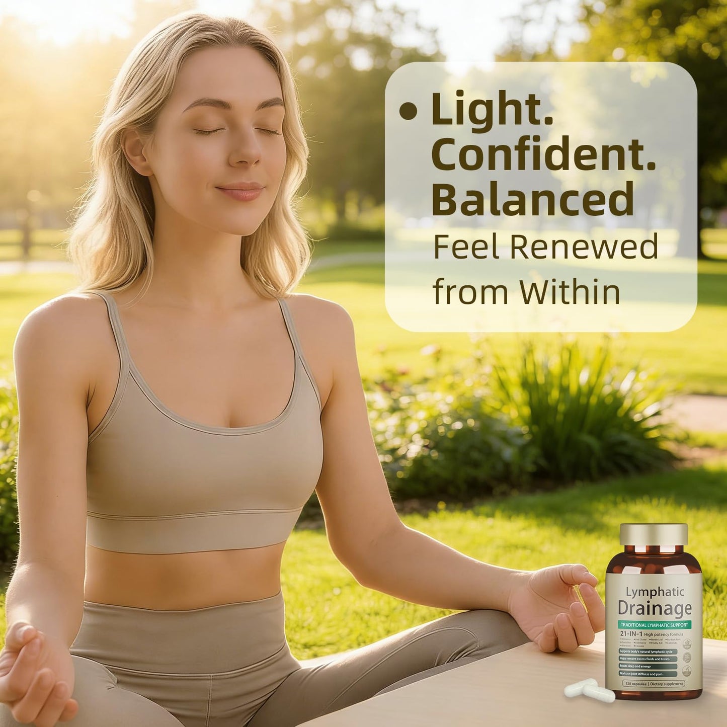 FRZVEO Lymphatic Drainage Capsules, 120 Capsules New Maximum Potency Formula 2 Month Supply with Dandelion Extract, Cleavers Extract - Supports Cellulite Reduction, Lymphatic Drainage & Immune Health FRZVEO buy supplements Au