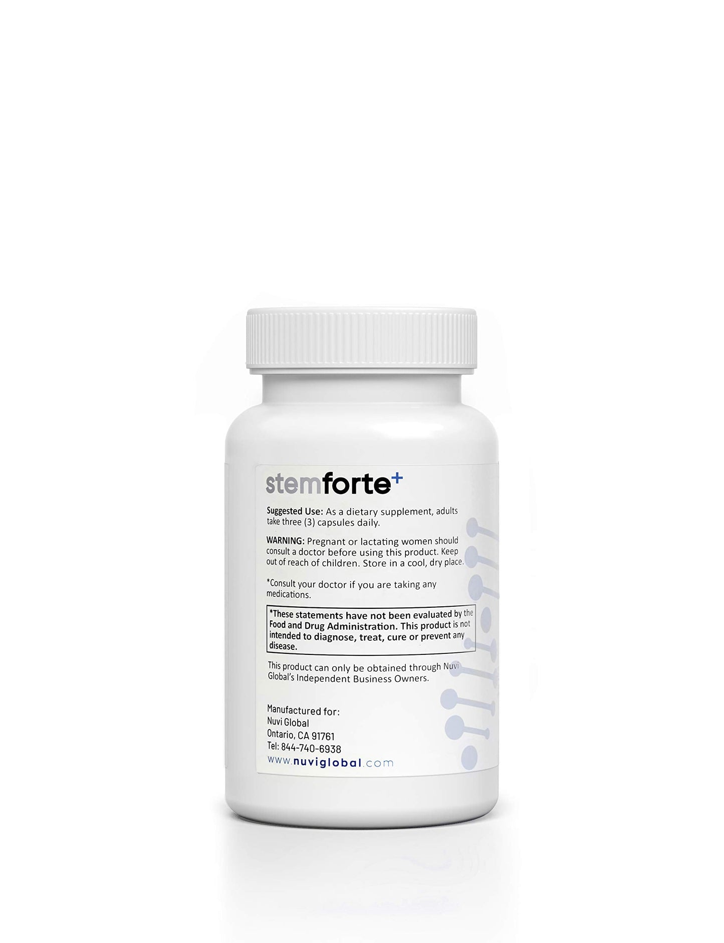 NuVi Global Stemforte Plus Stem Cell and Telomere Supplements – Cell Regeneration, Cell Growth & Telomere Support for Healthy Aging & Cellular Health – 90 Capsules for Men & Women NuVi Global buy supplements Au