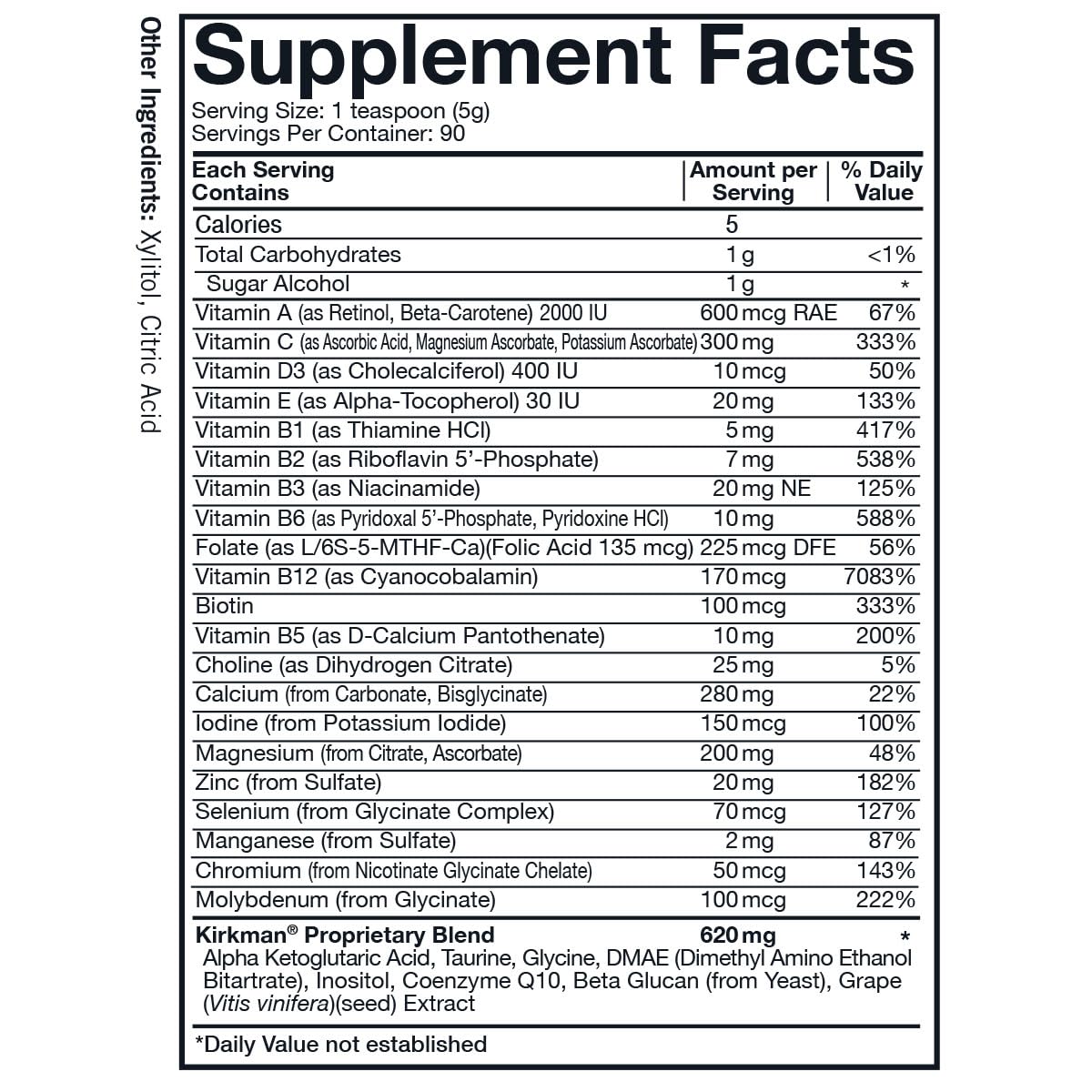 Kirkman Spectrum Complete II Powder - Hypoallergenic - 454 gm/16 oz KirkmanBuy Supplements Australia